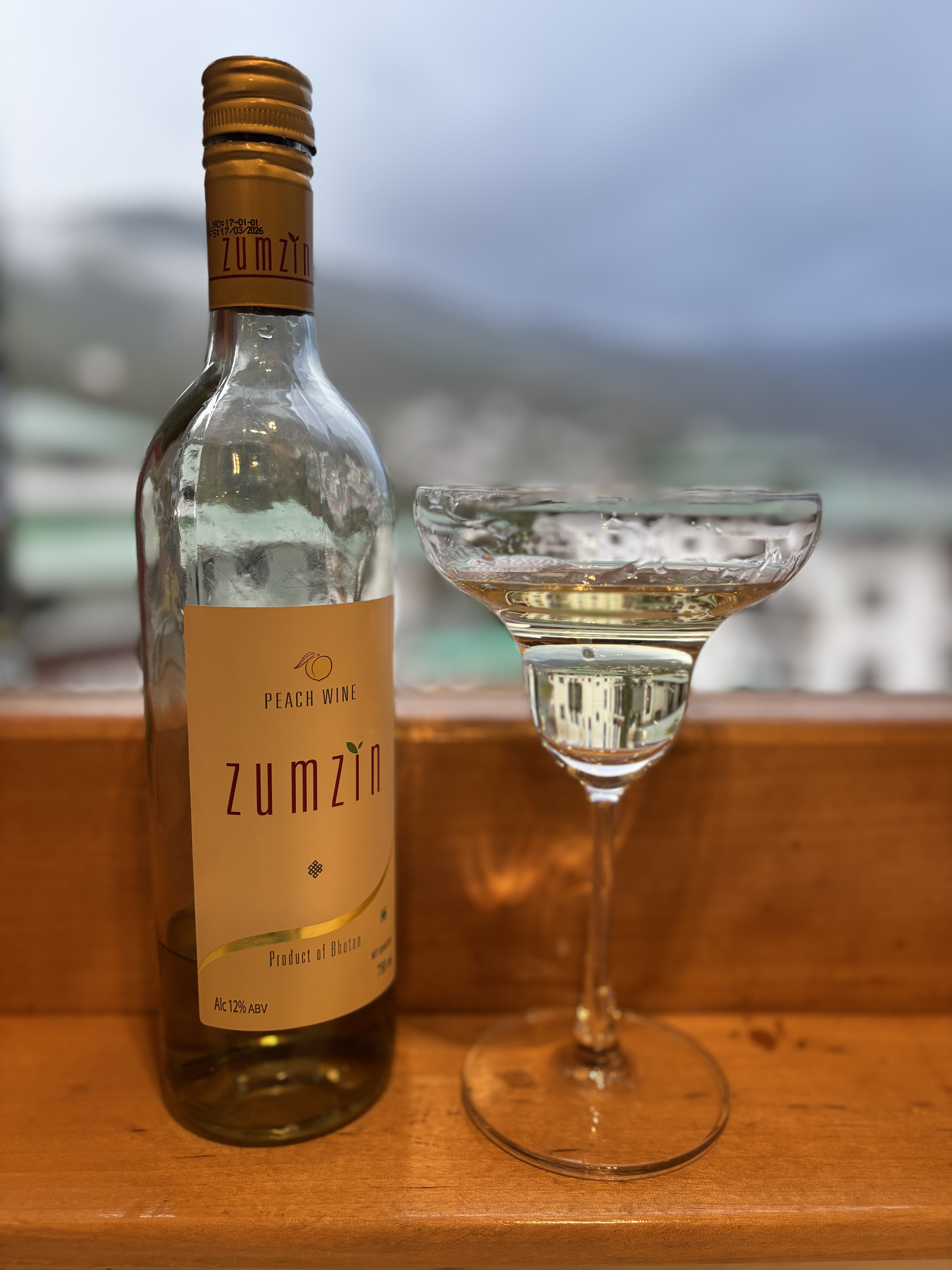 The sweet peach wine, one of the popular local produce, that everyone seems to love