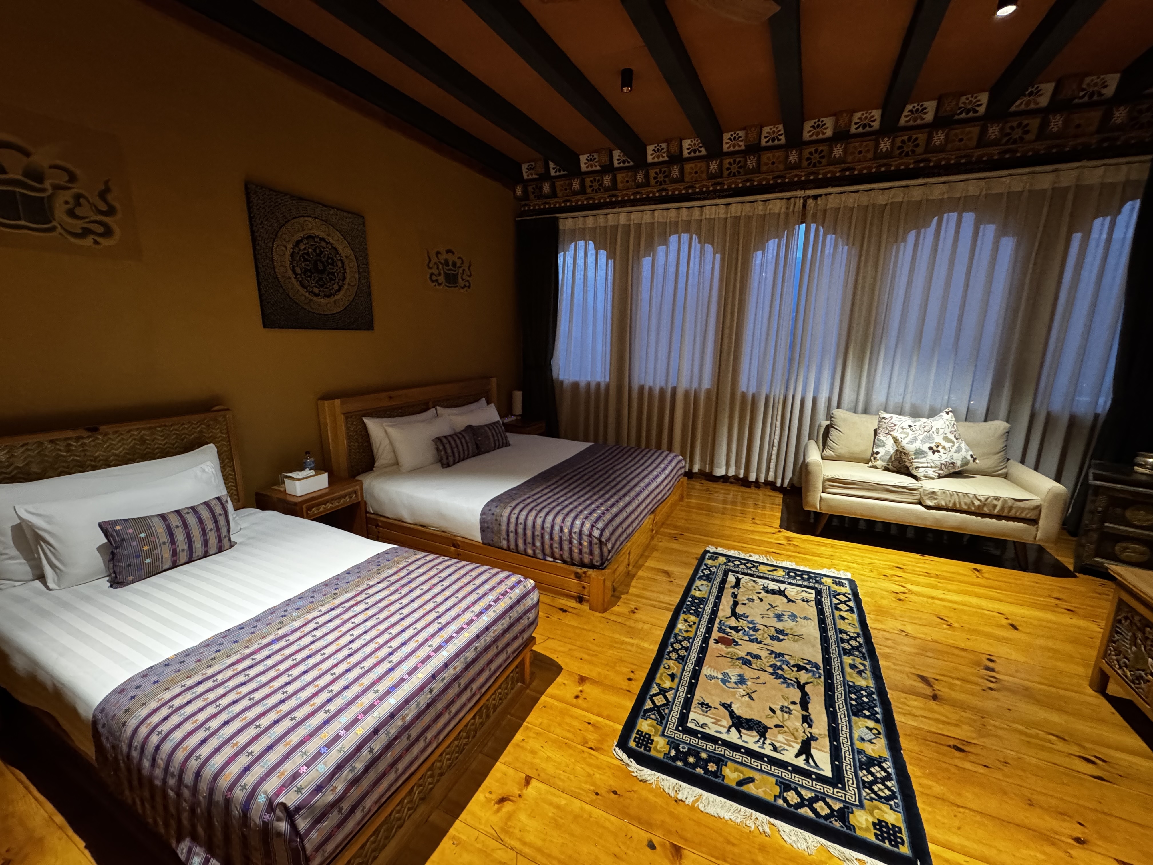 Our hotel rooms at Dharma Siddhi, comfortable and classy