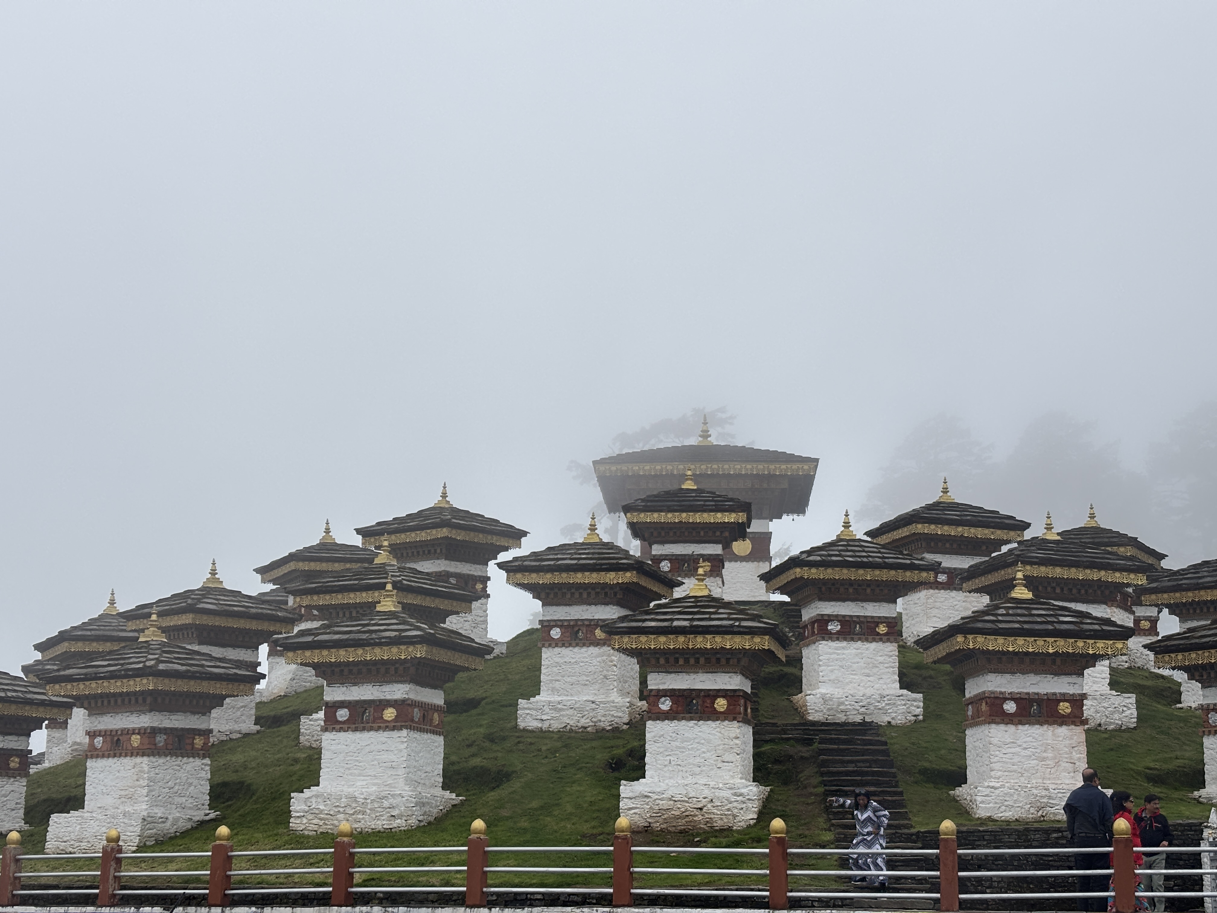 Dochula pass and the 108 chortens view