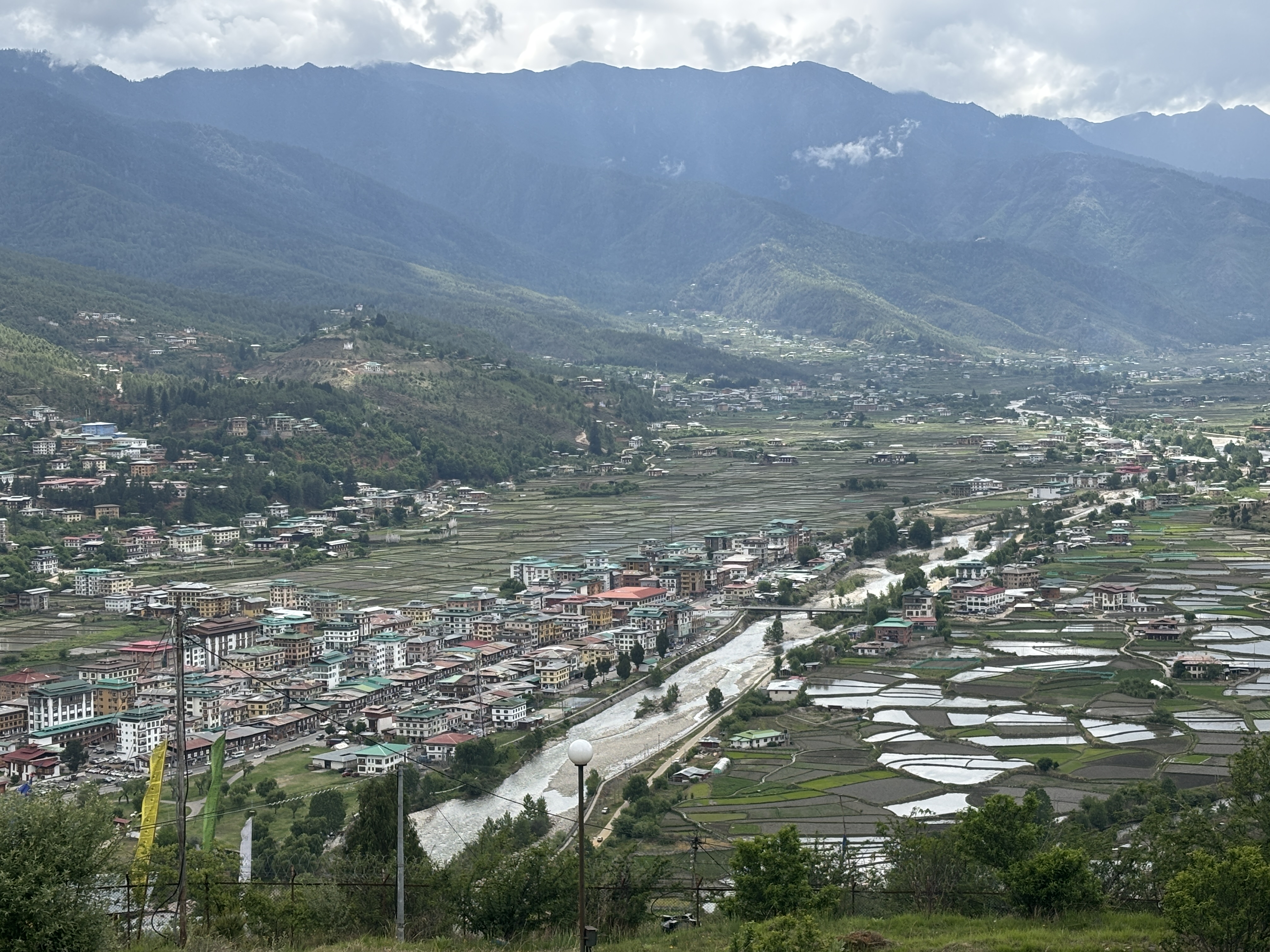 Valley views of Paro from museum