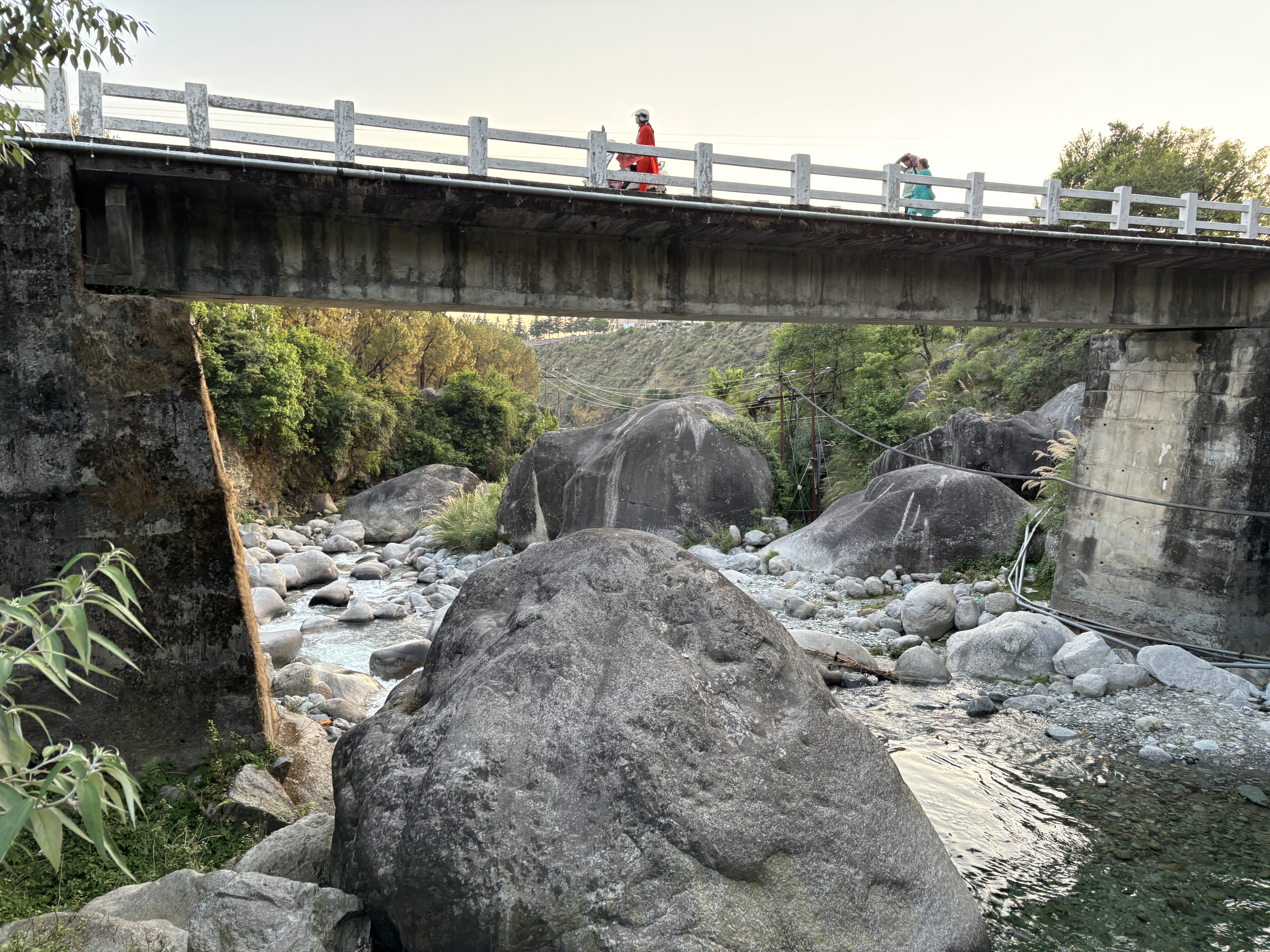 The stream near to where our AirBnb was