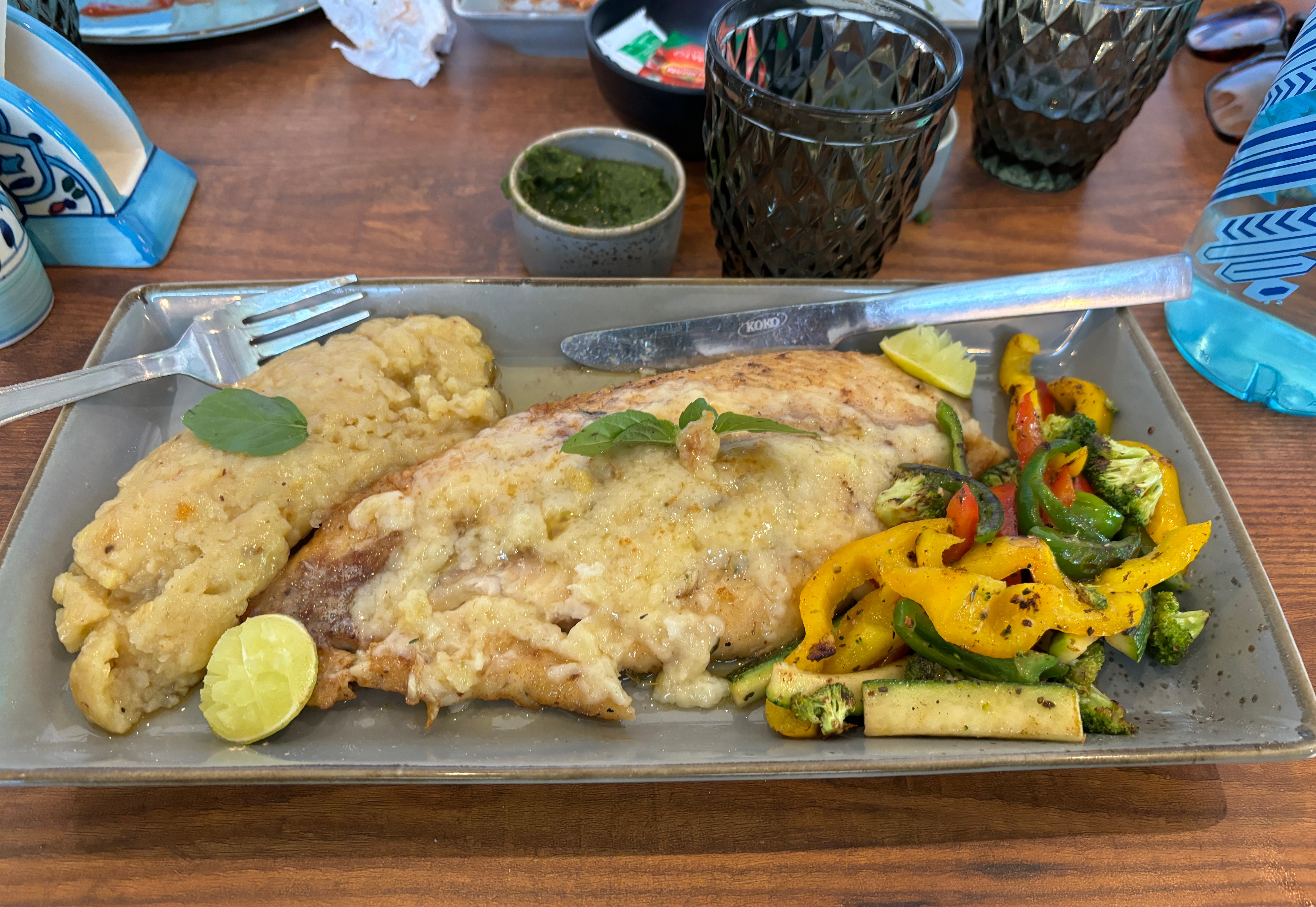 The lunch at Cafe Busheri