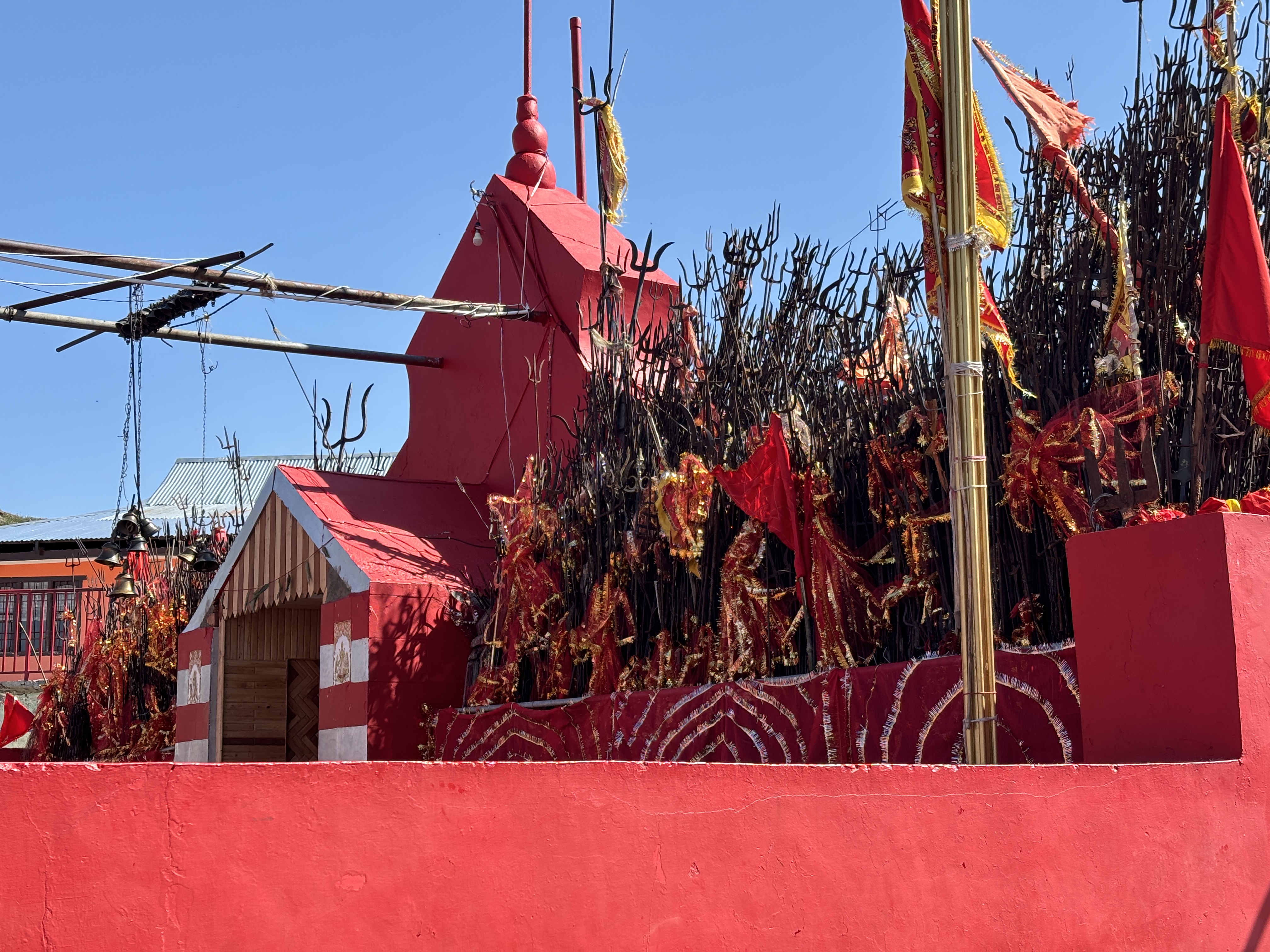 The Phulori mata temple at the end of the trek