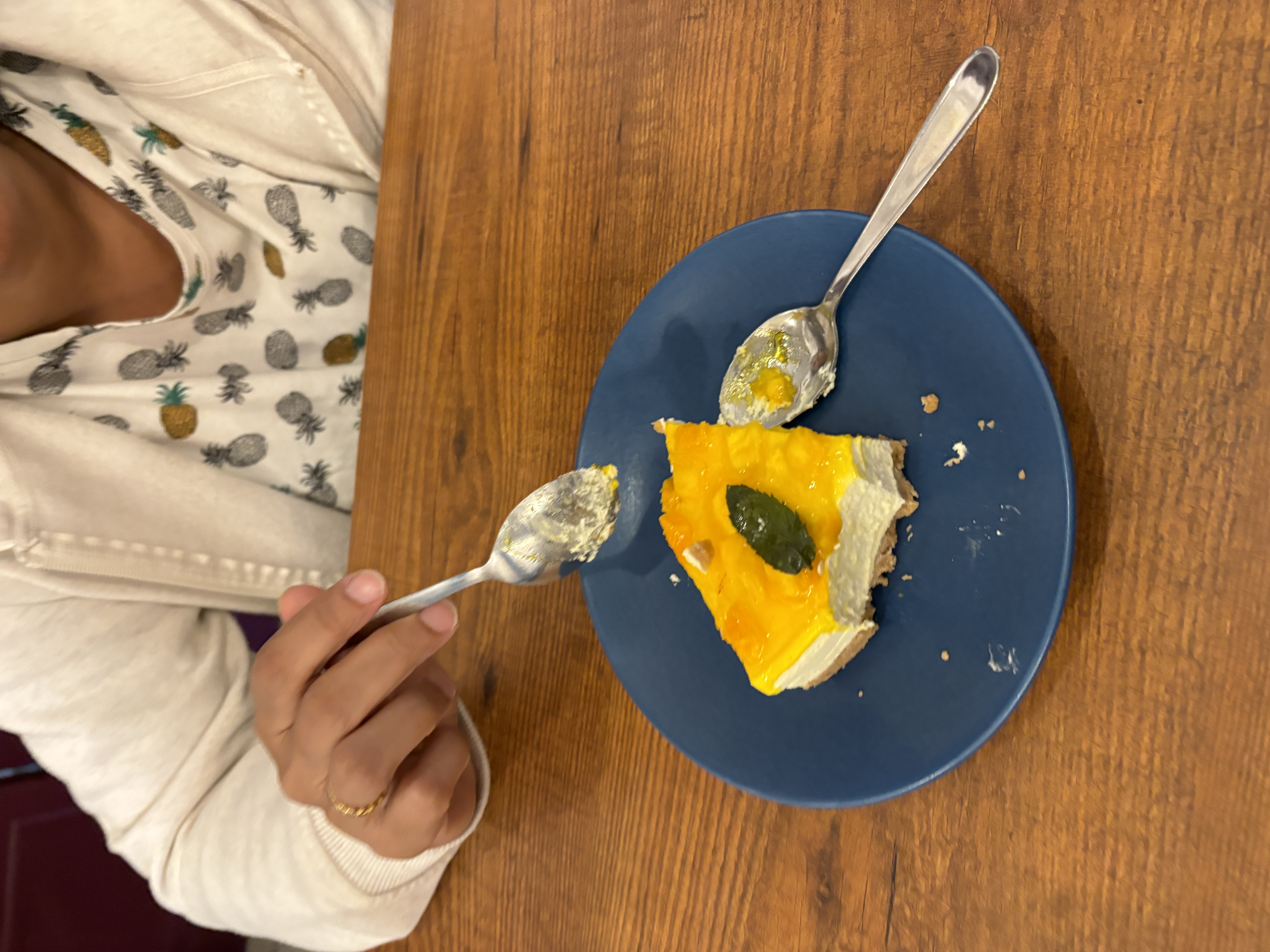 Amazing cheesecake at Cafe Bushehri & The Bakery