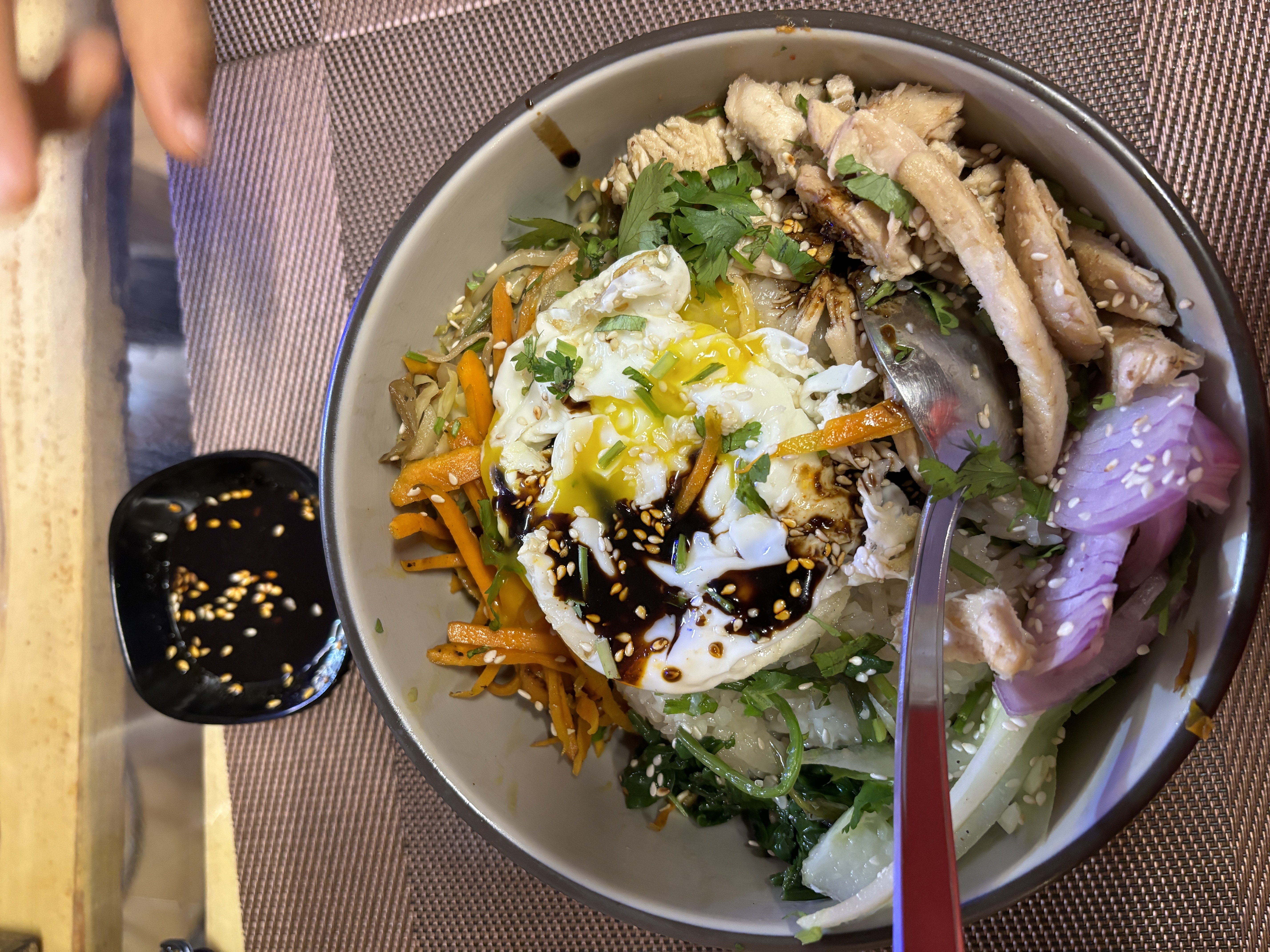 The authentic looking delicious Bibimbap