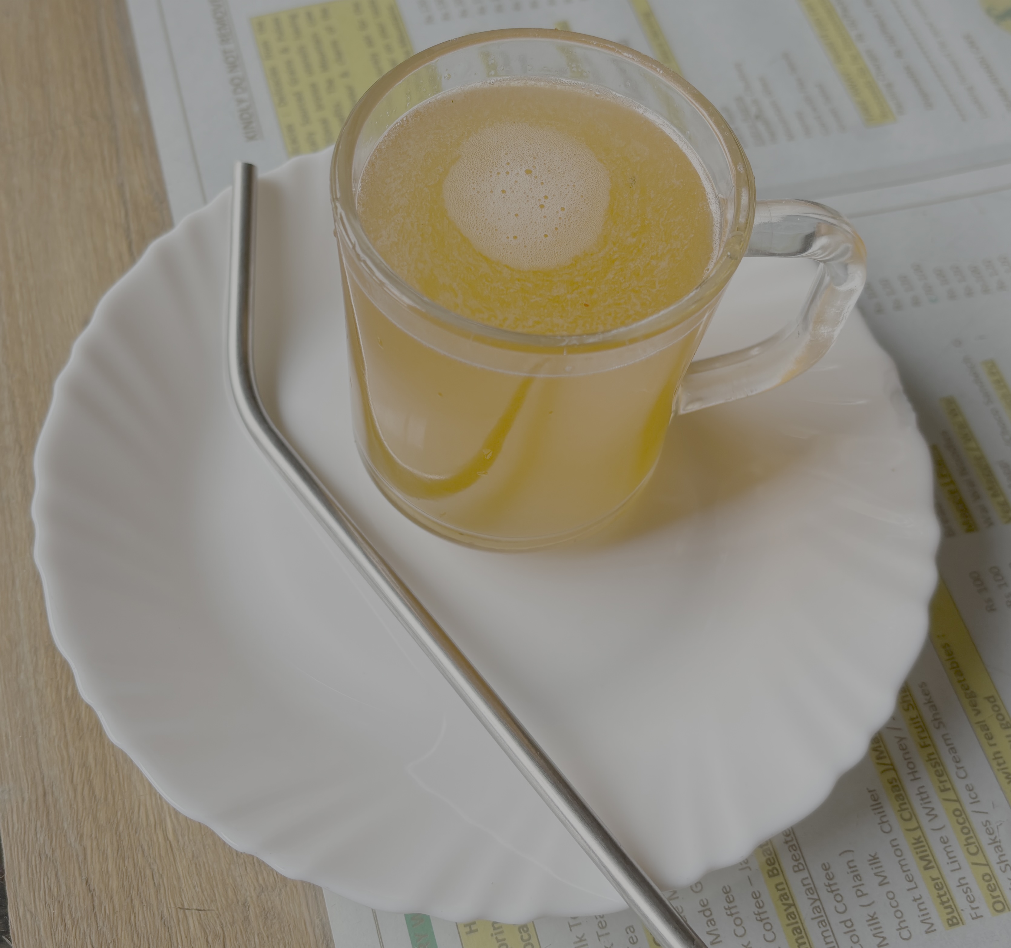 A fantastic and authentic Honey, Lemon and Ginger tea. Super refreshing
