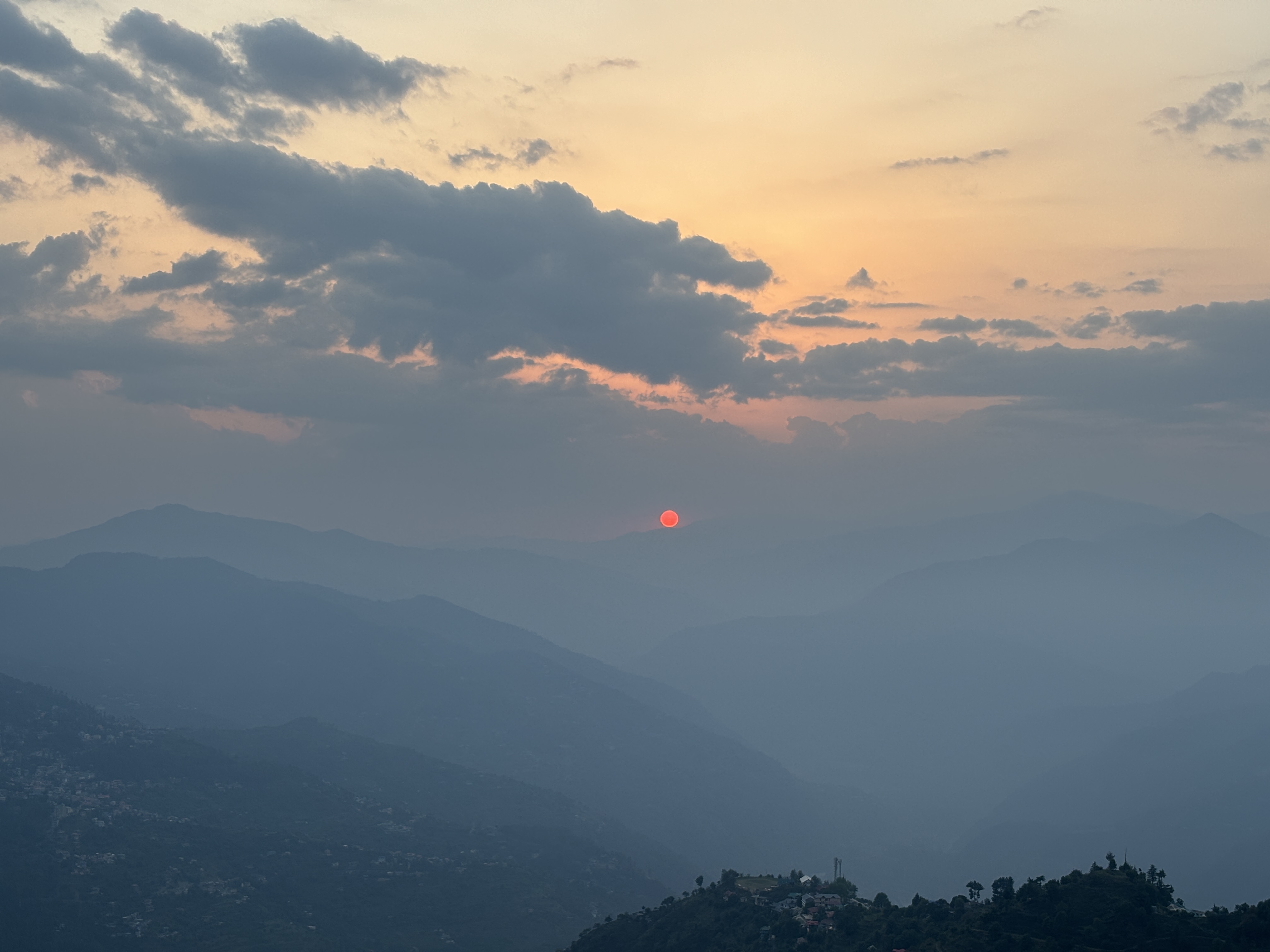 Sunset from the Stay at the Thanedar property