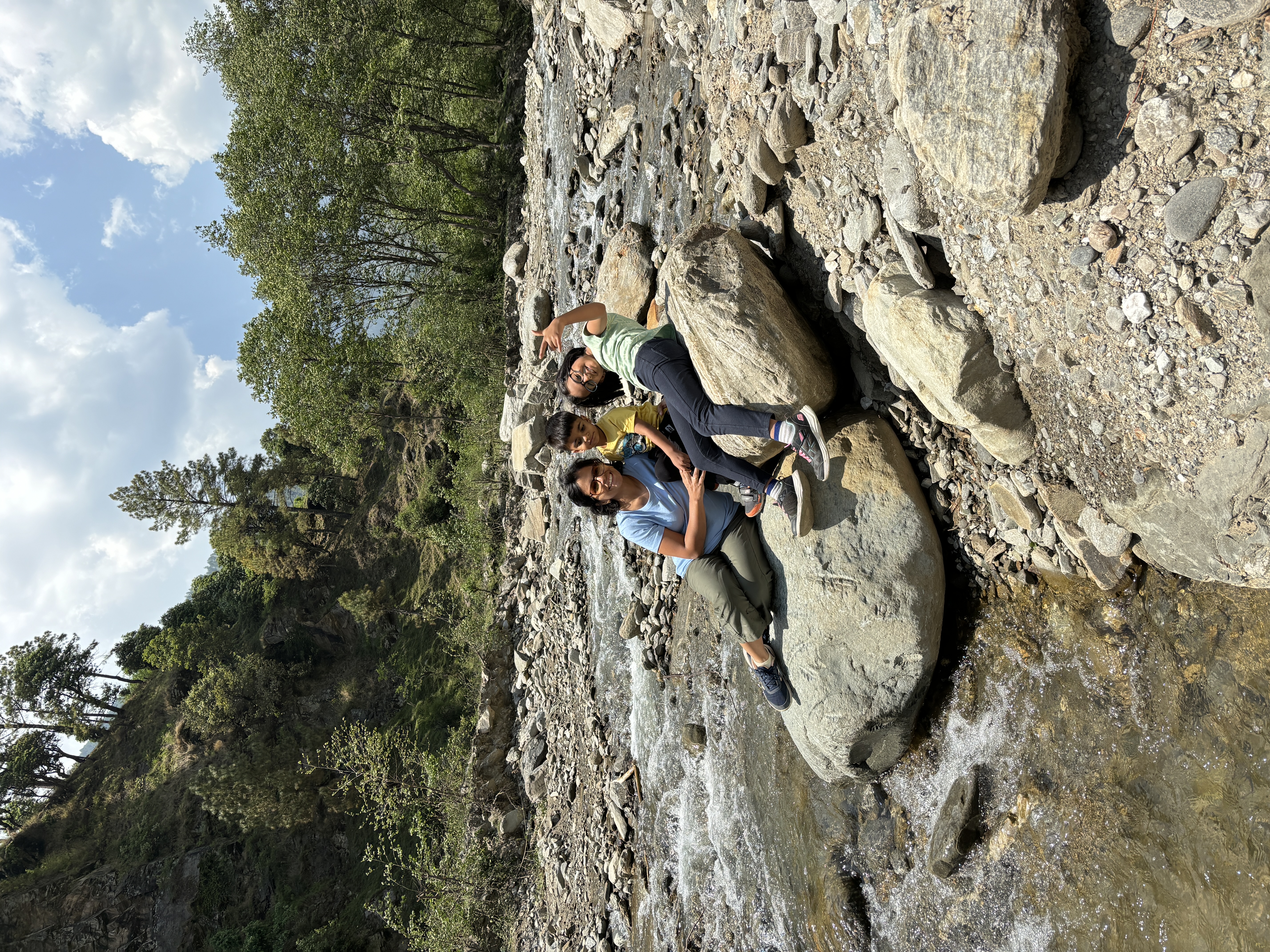 Taking a impromptu break on the banks of Sutlej