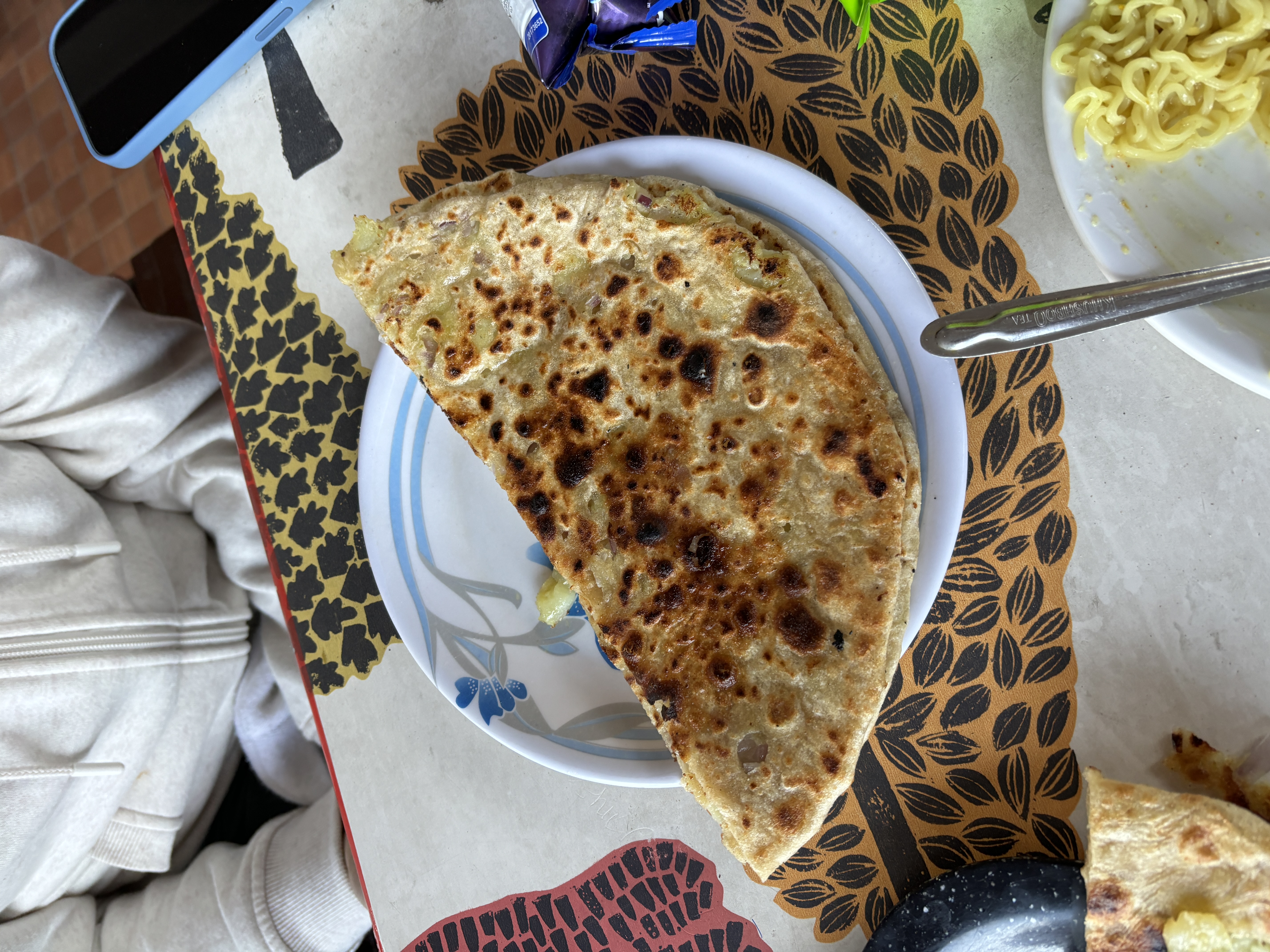 The delicious parathas