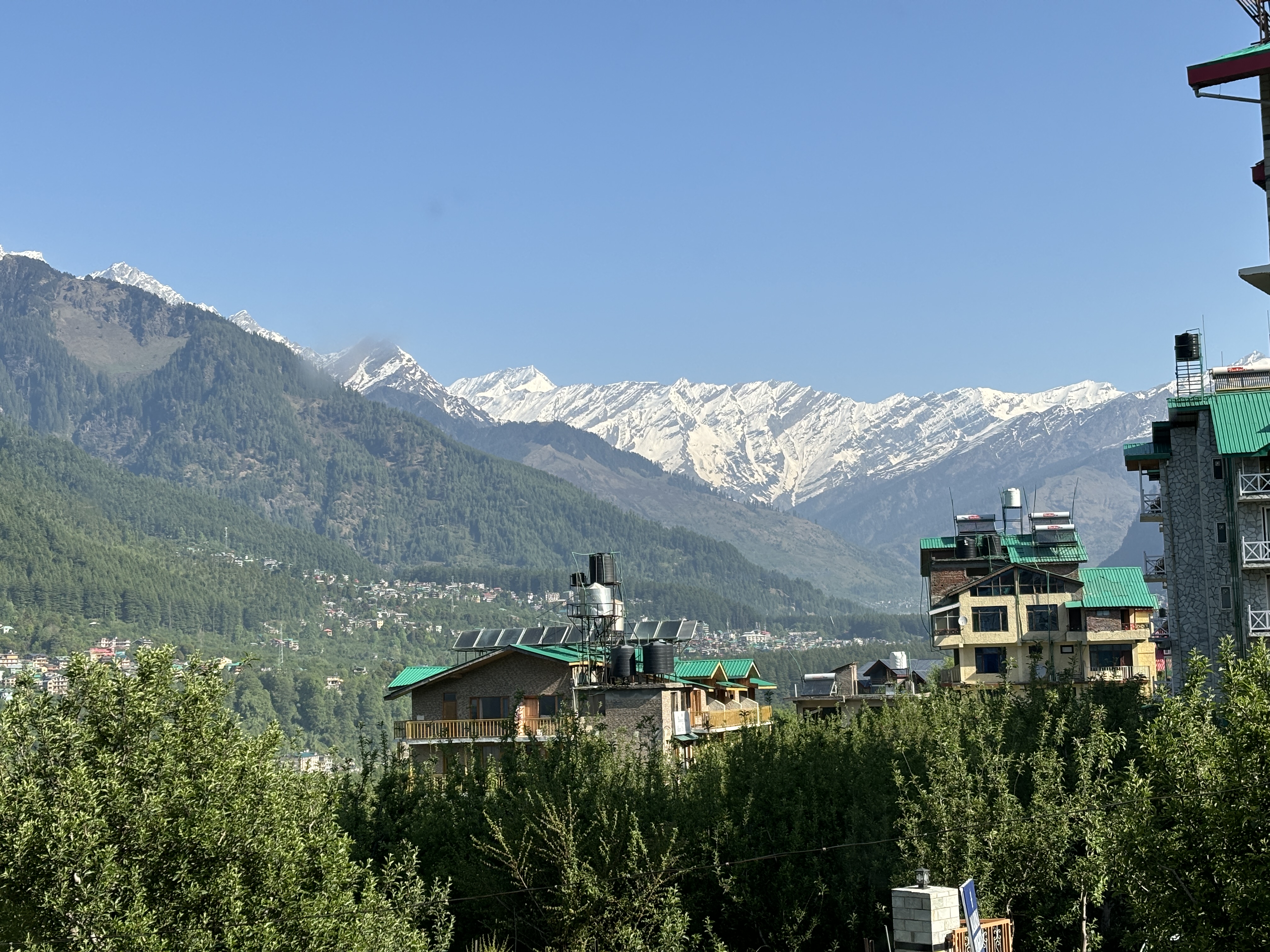 Views of the mountain from the hotel