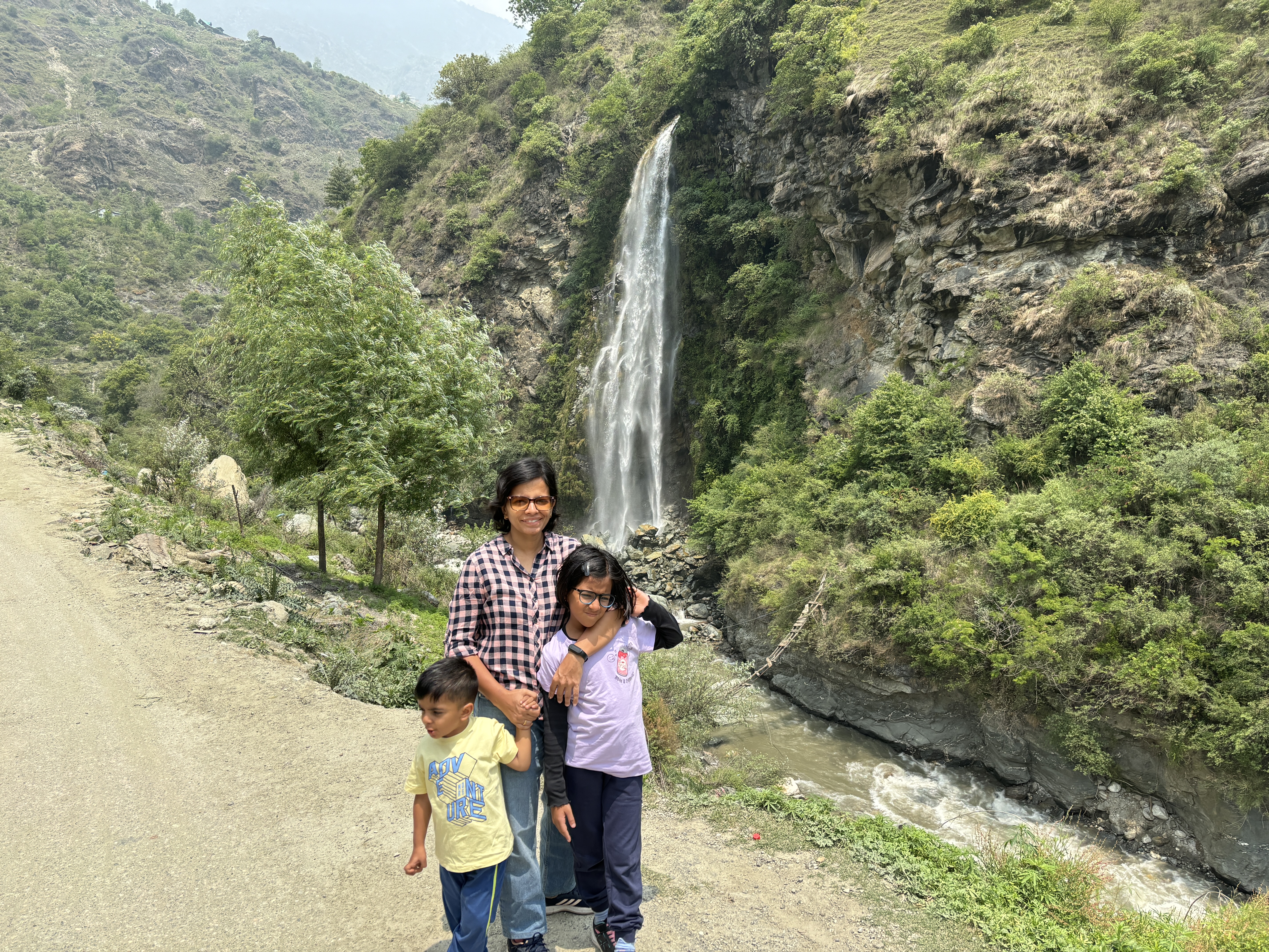 A waterfall that we chanced upon along the way, near a hyrdroelectic power plant