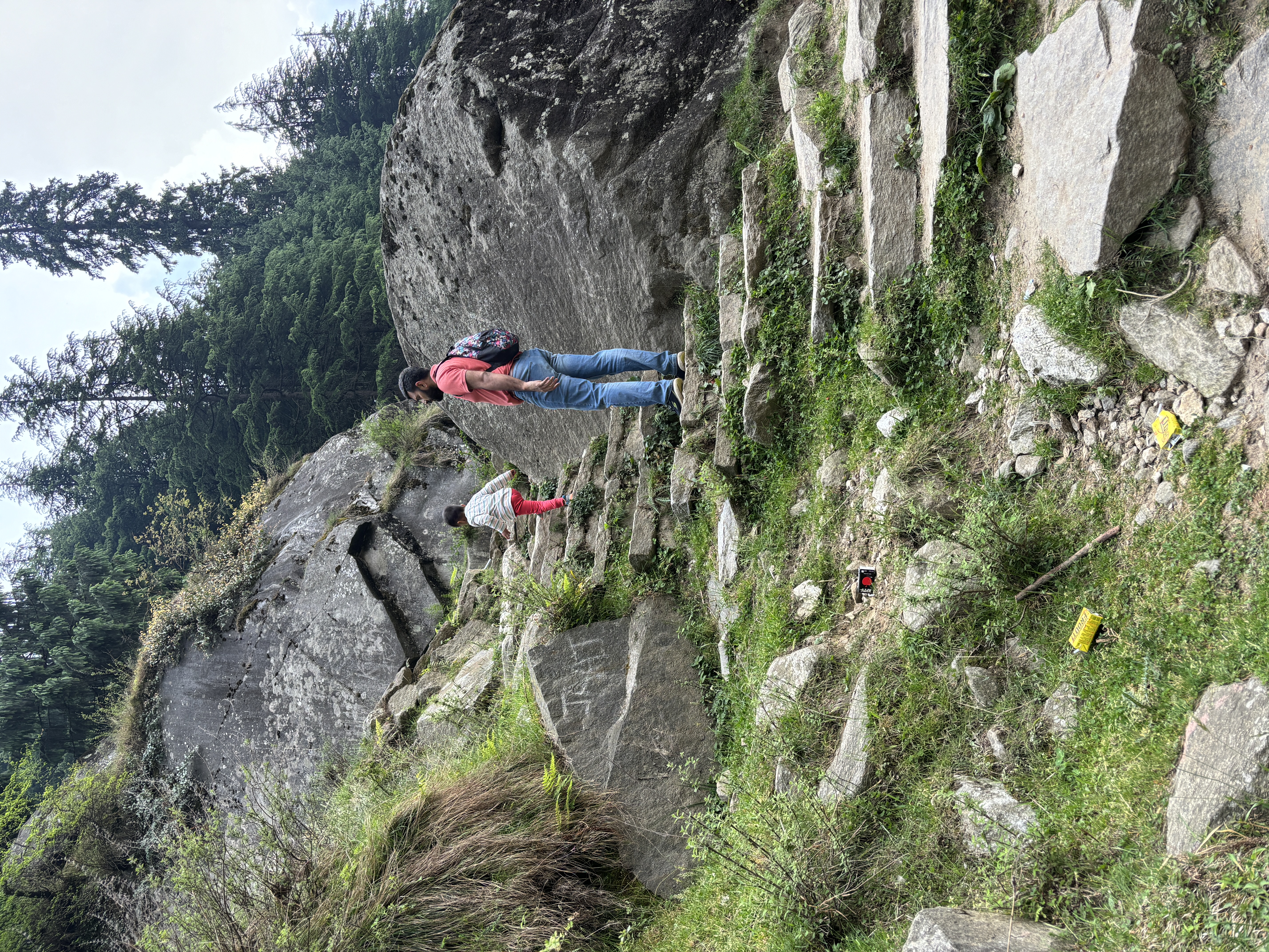 The trek to the waterfall