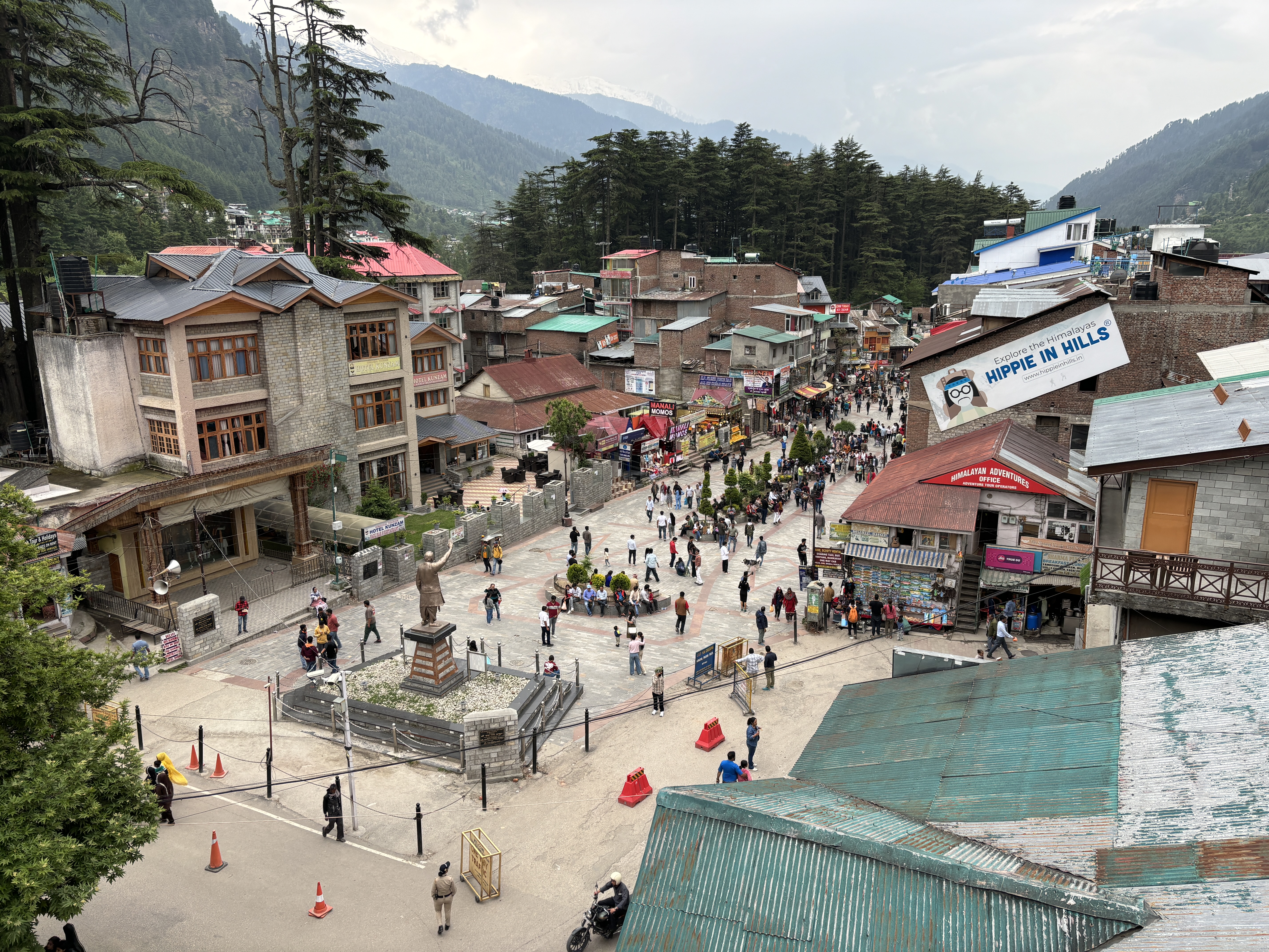 Posing at Manali mall road