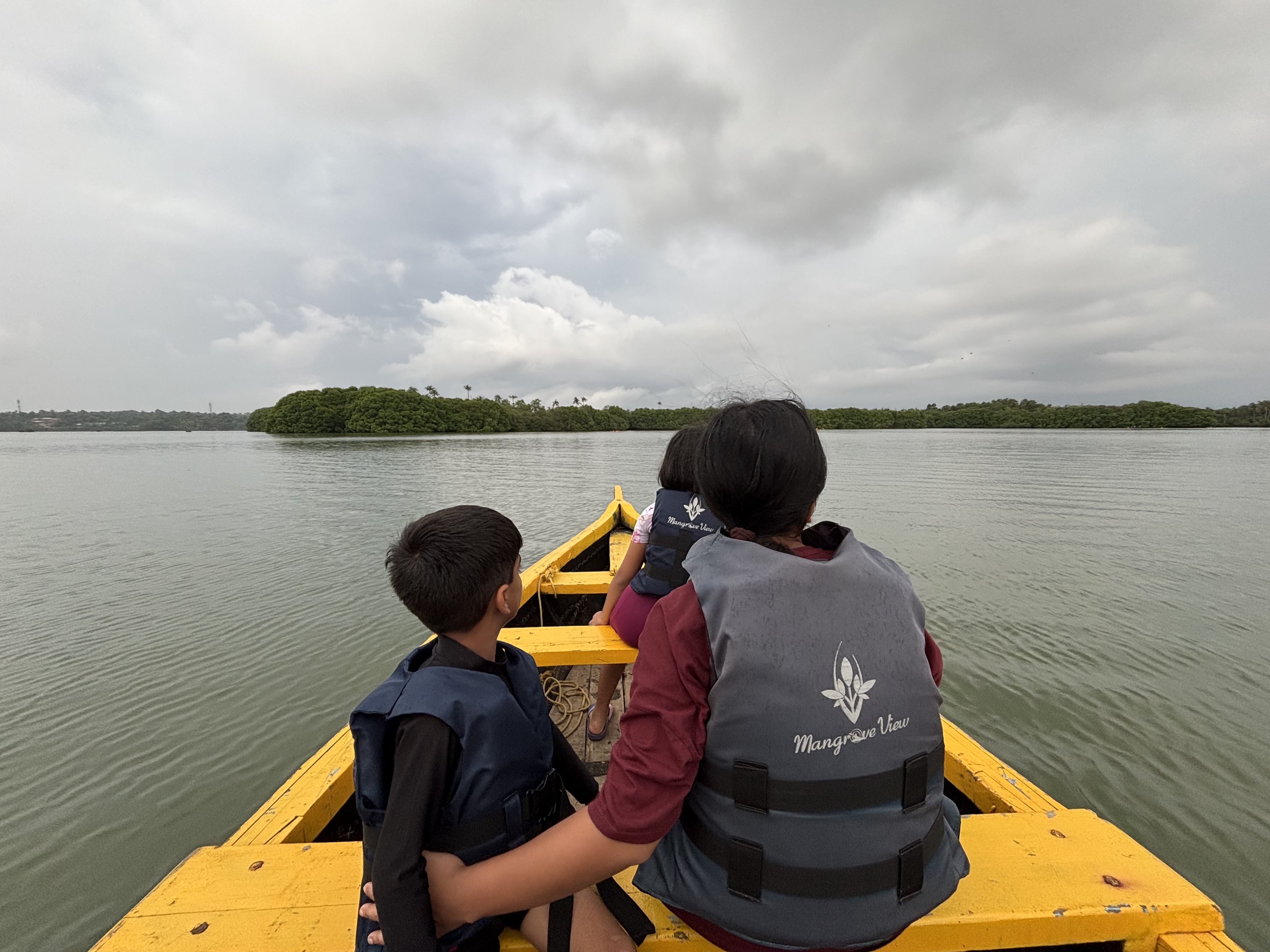 Out on the water on our country boat