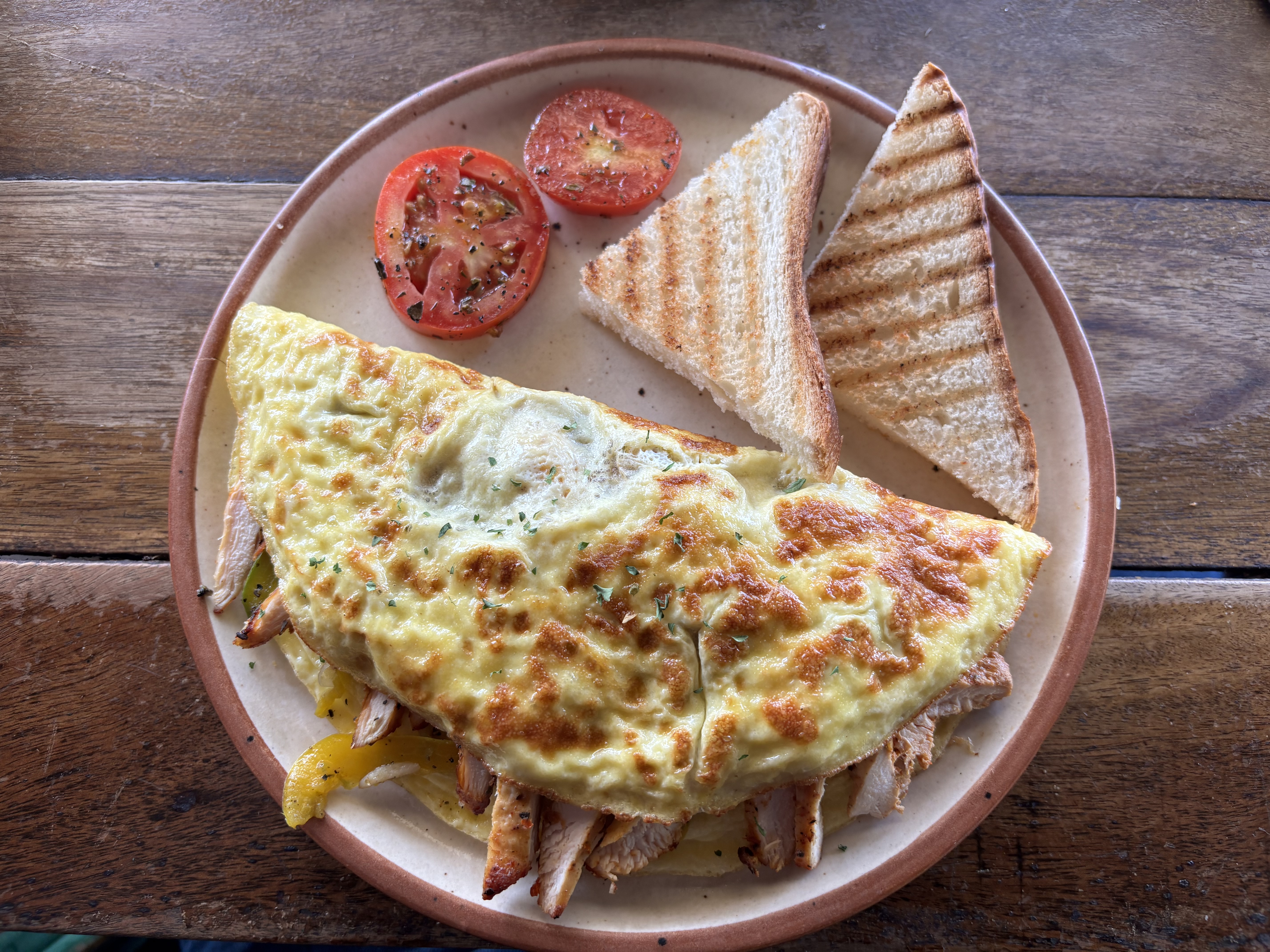 Eggs for breakfast at Cafe Sarwaa