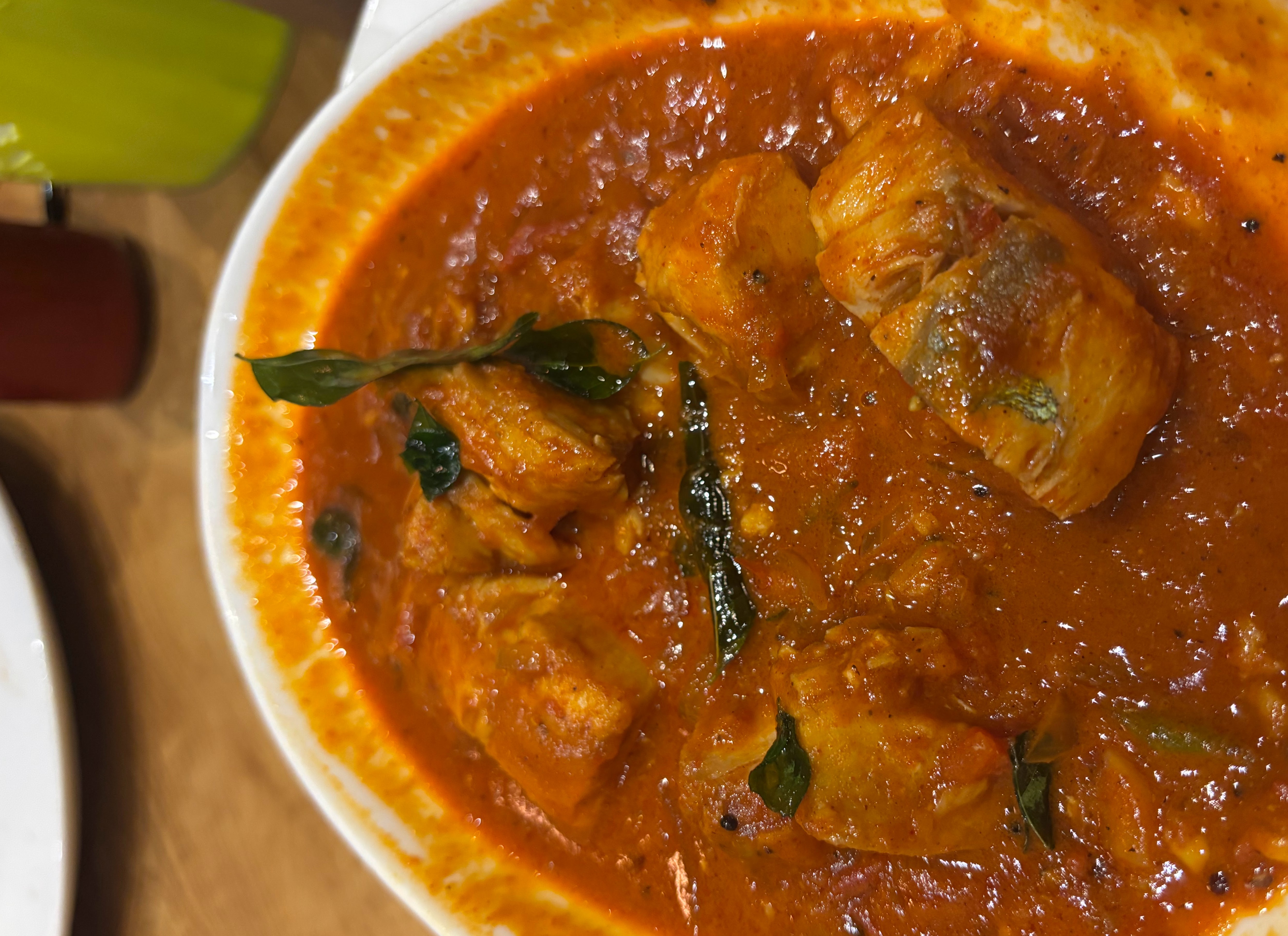 Local fish curry for dinner