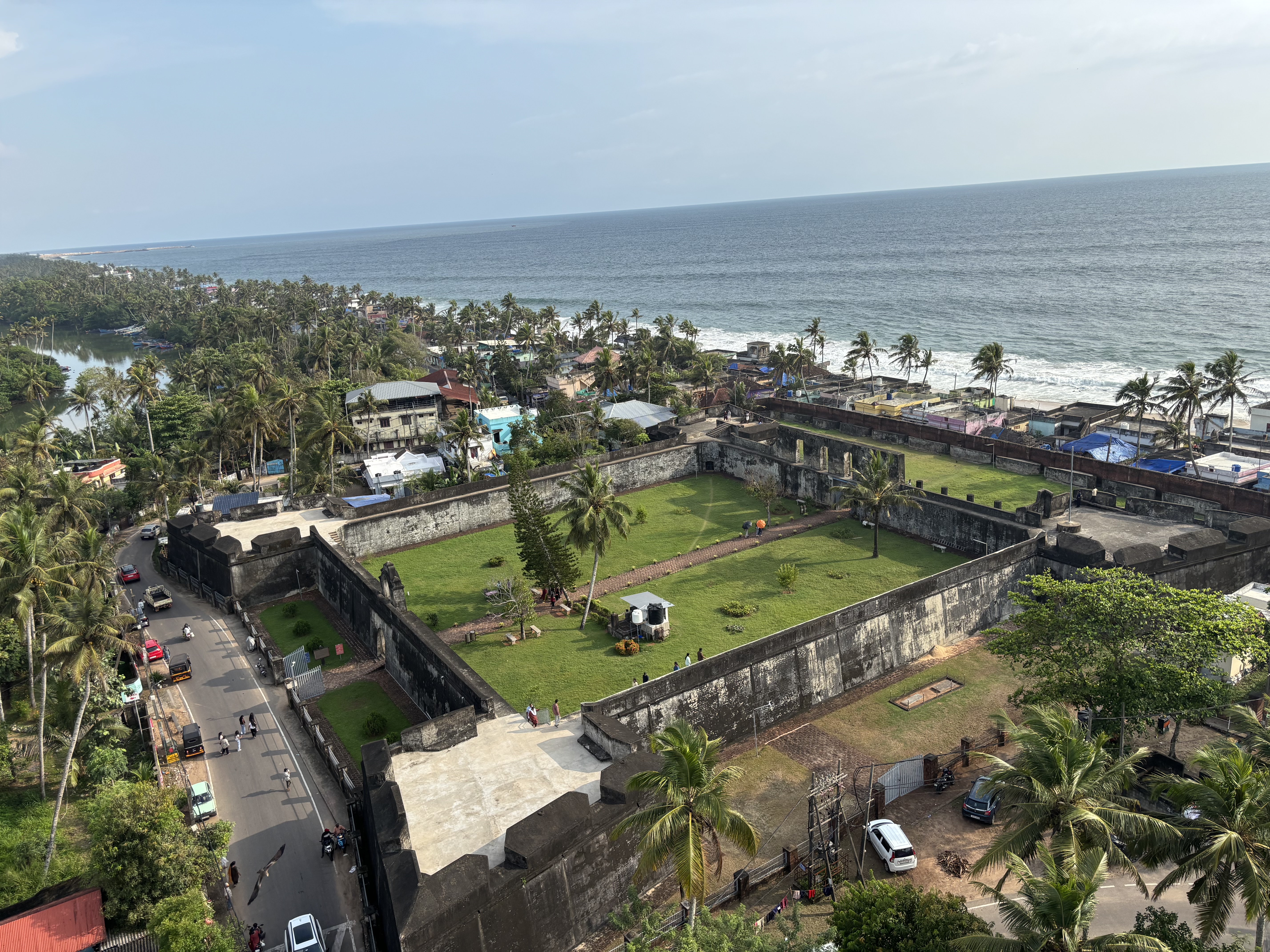 The view from the top of the lighthouse