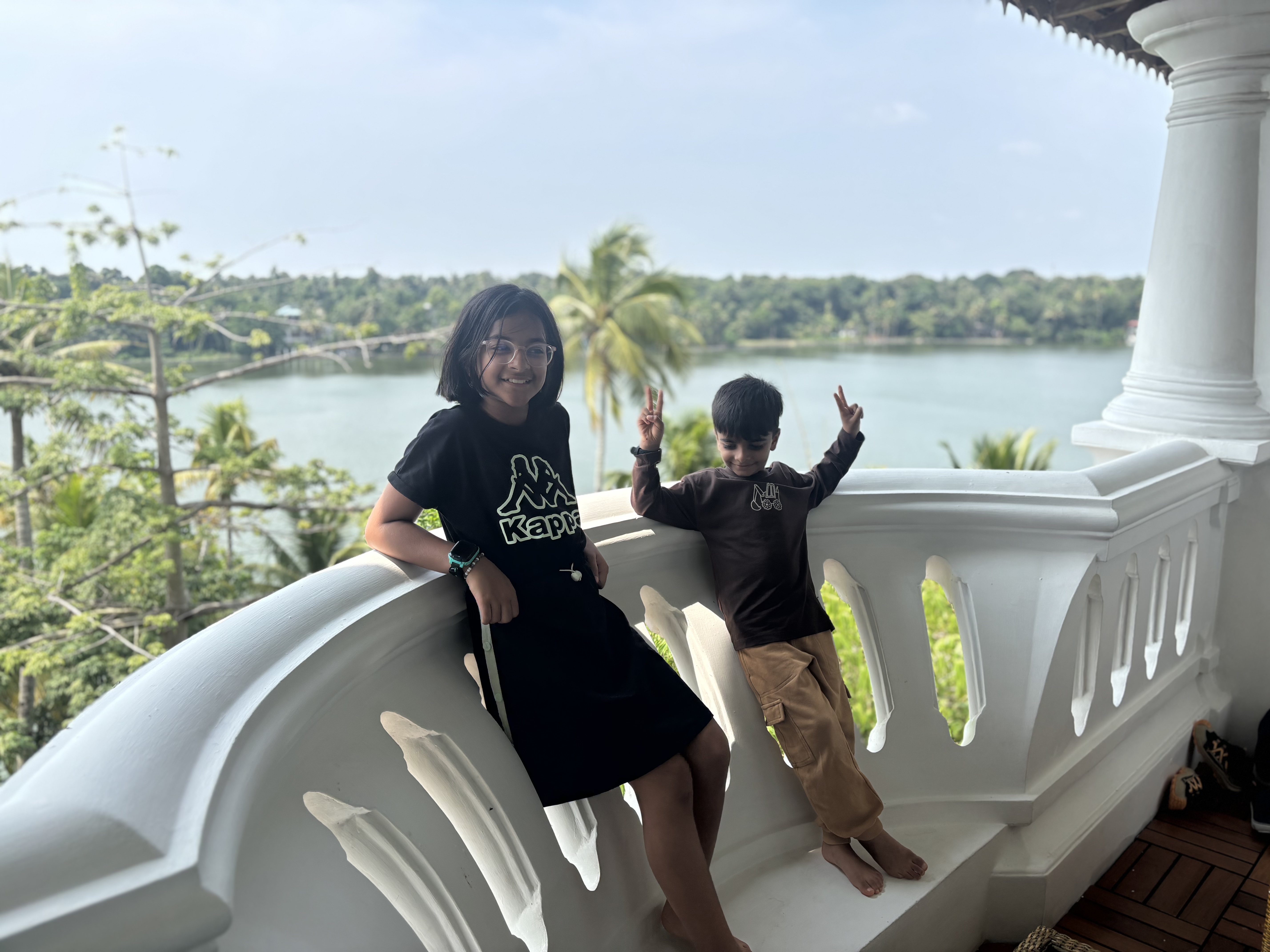 The view of the lake from the hotel