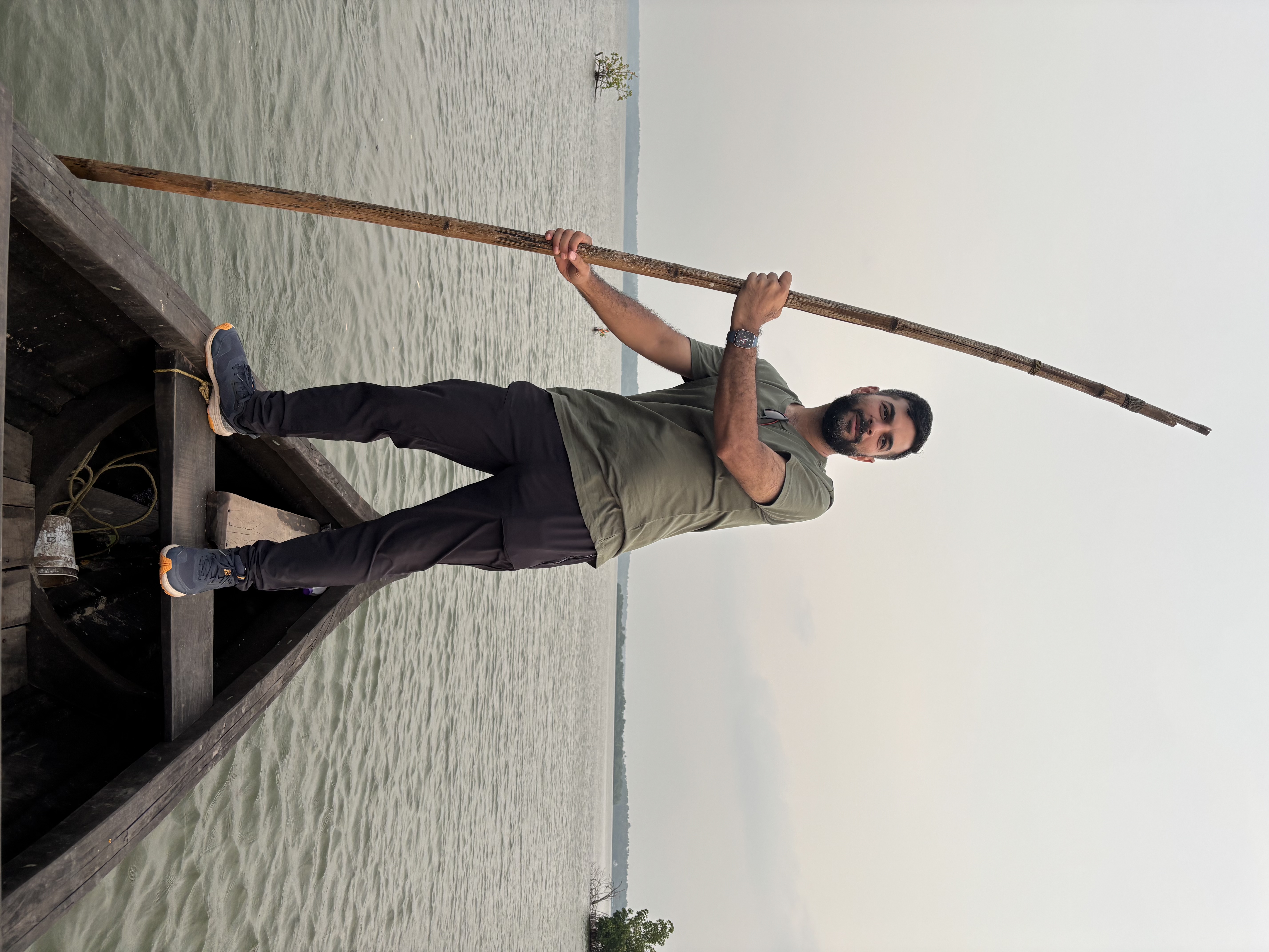 Rowing along the Munroe island canals