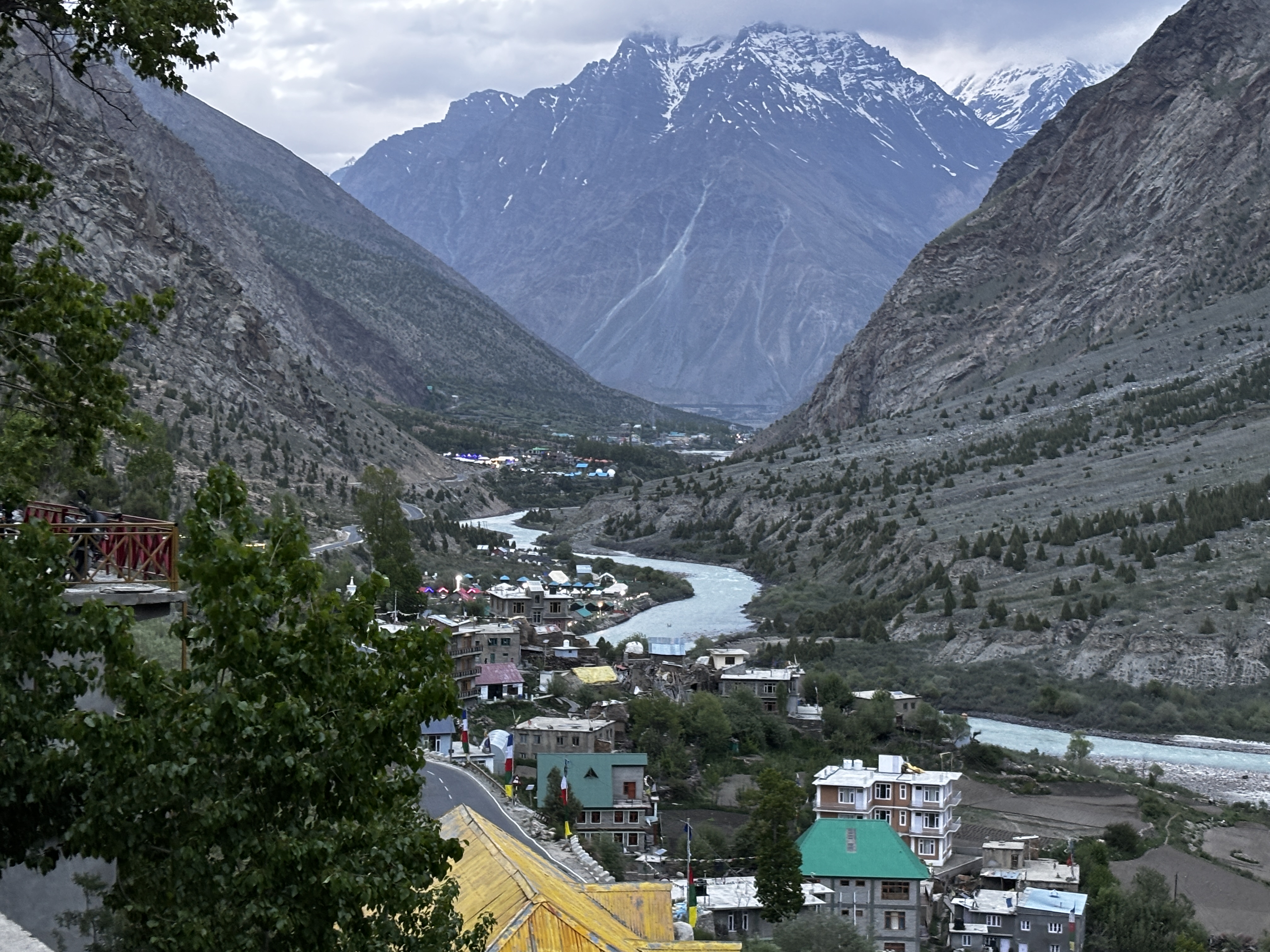 The glimpse of the Jispa town from our stay