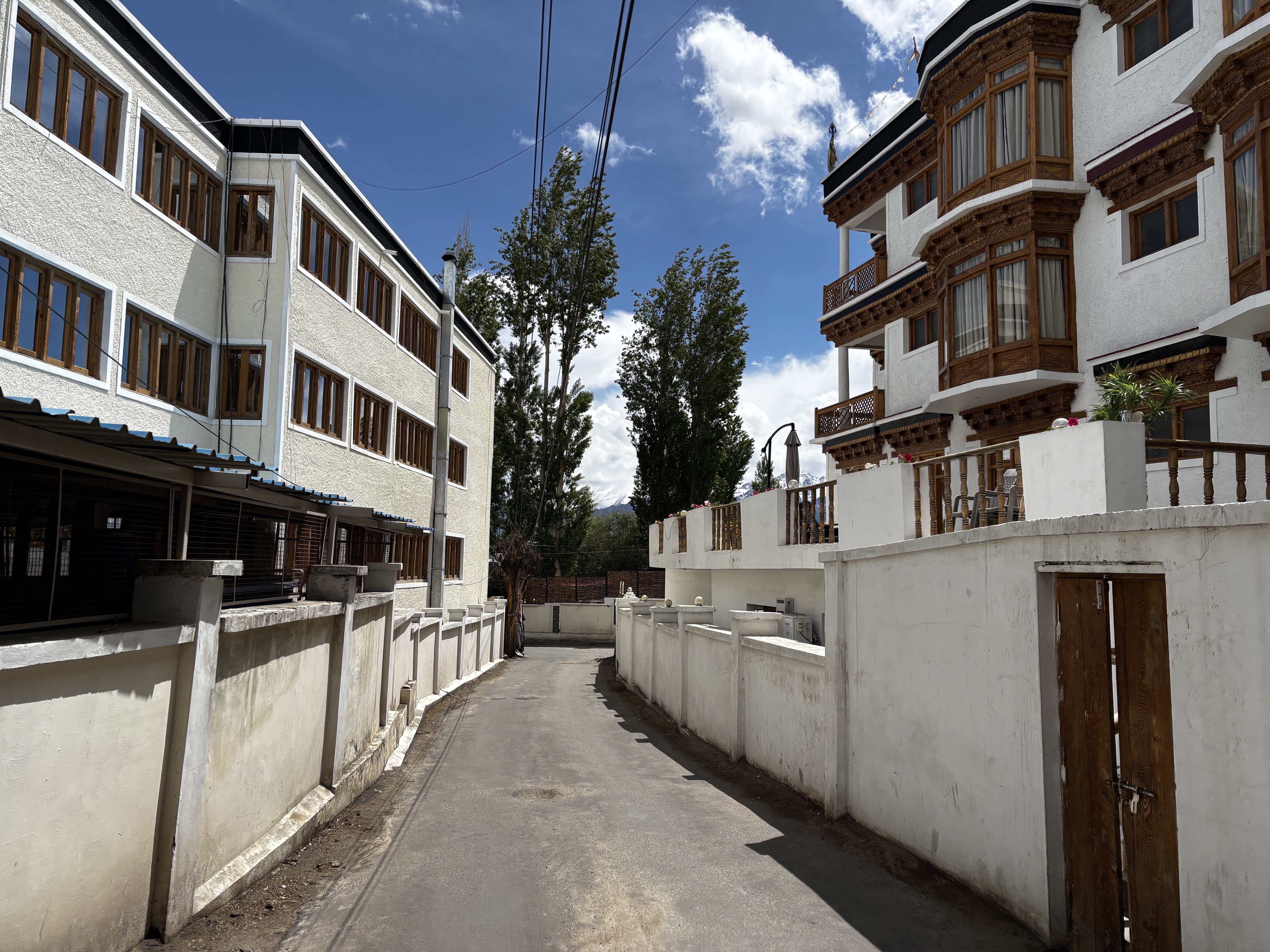 Walking through the local alleys in Leh