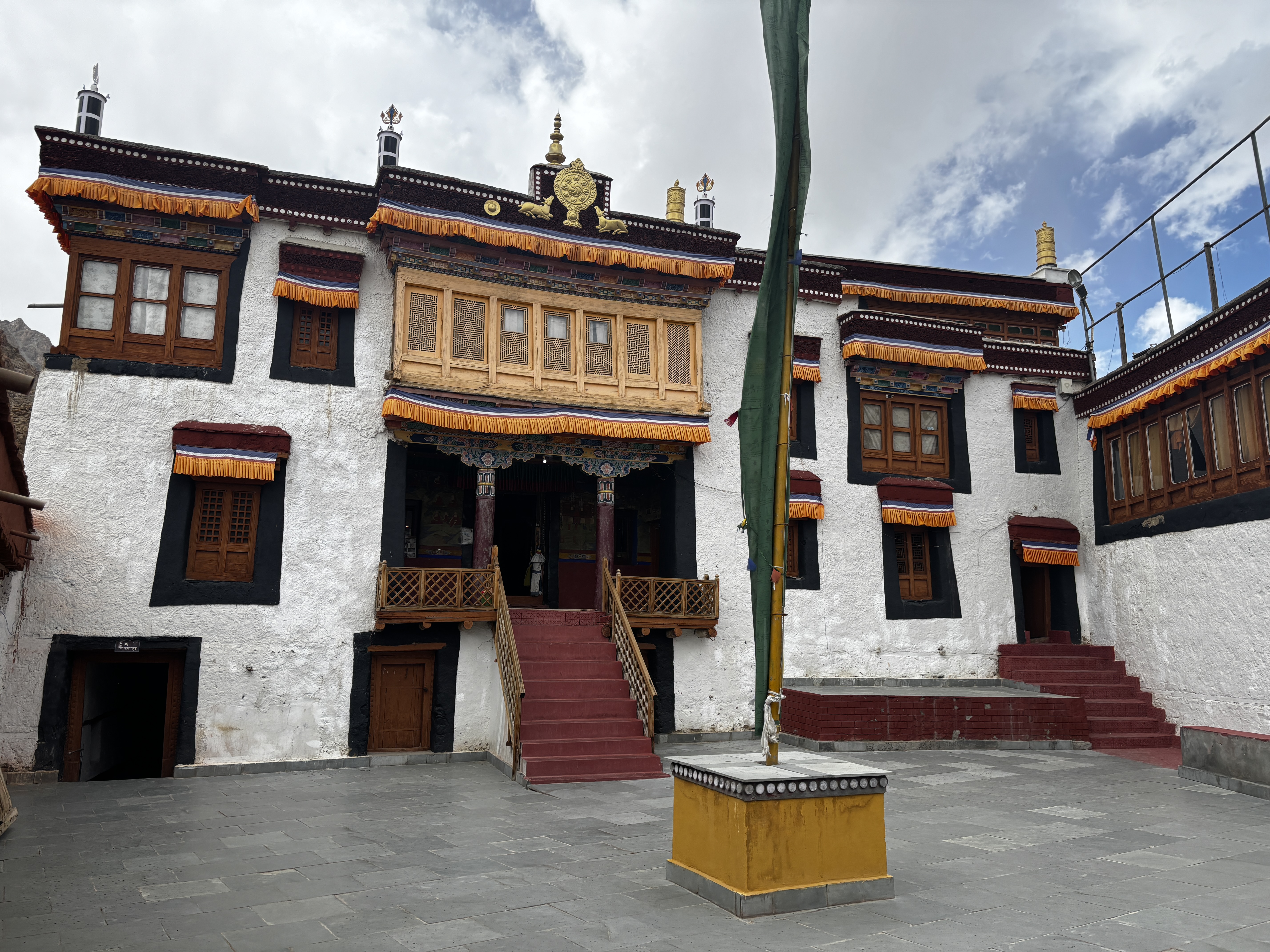 Inside the peaceful Likir Monastery complex