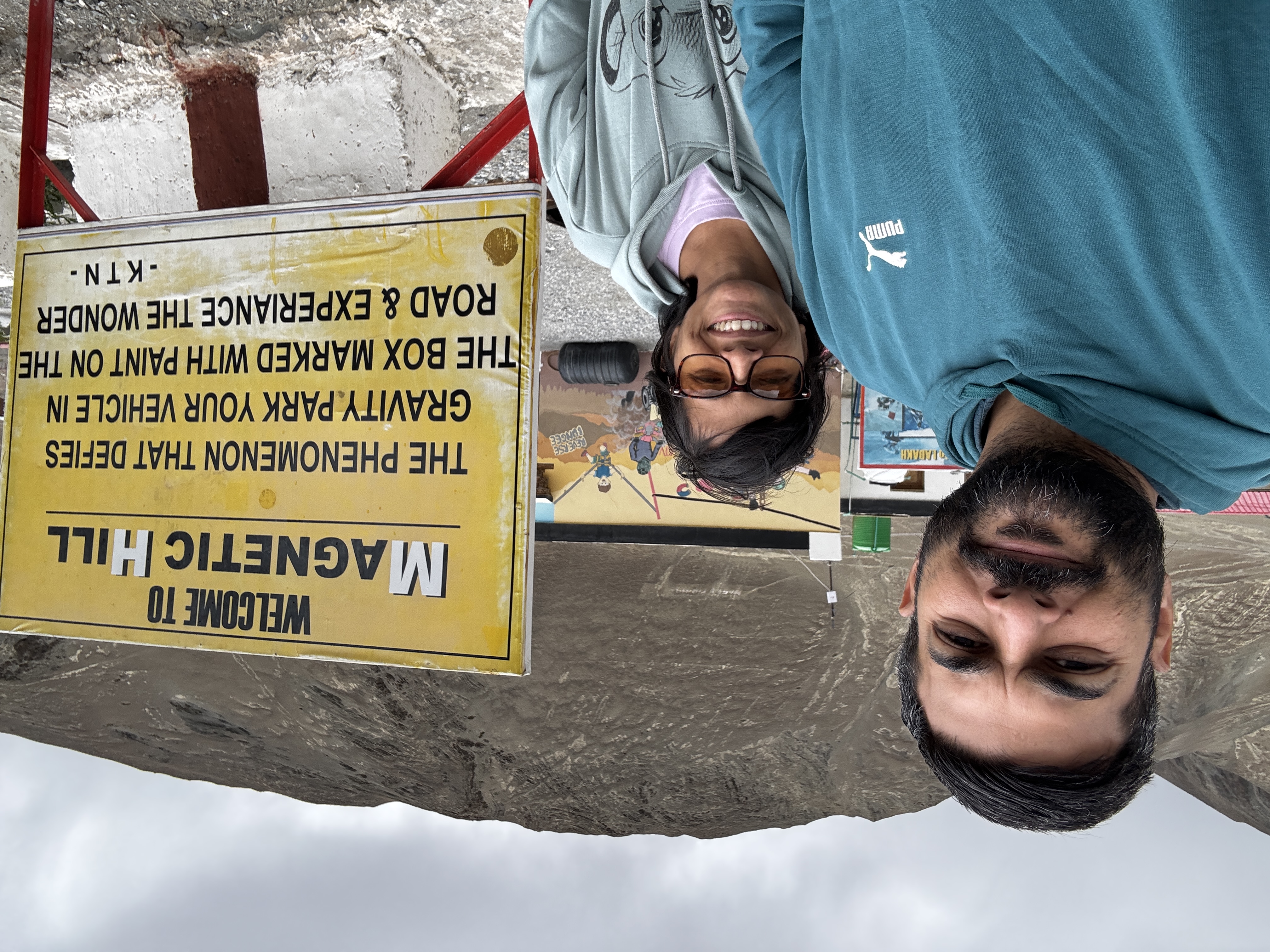 At the famous Magnetic Hill