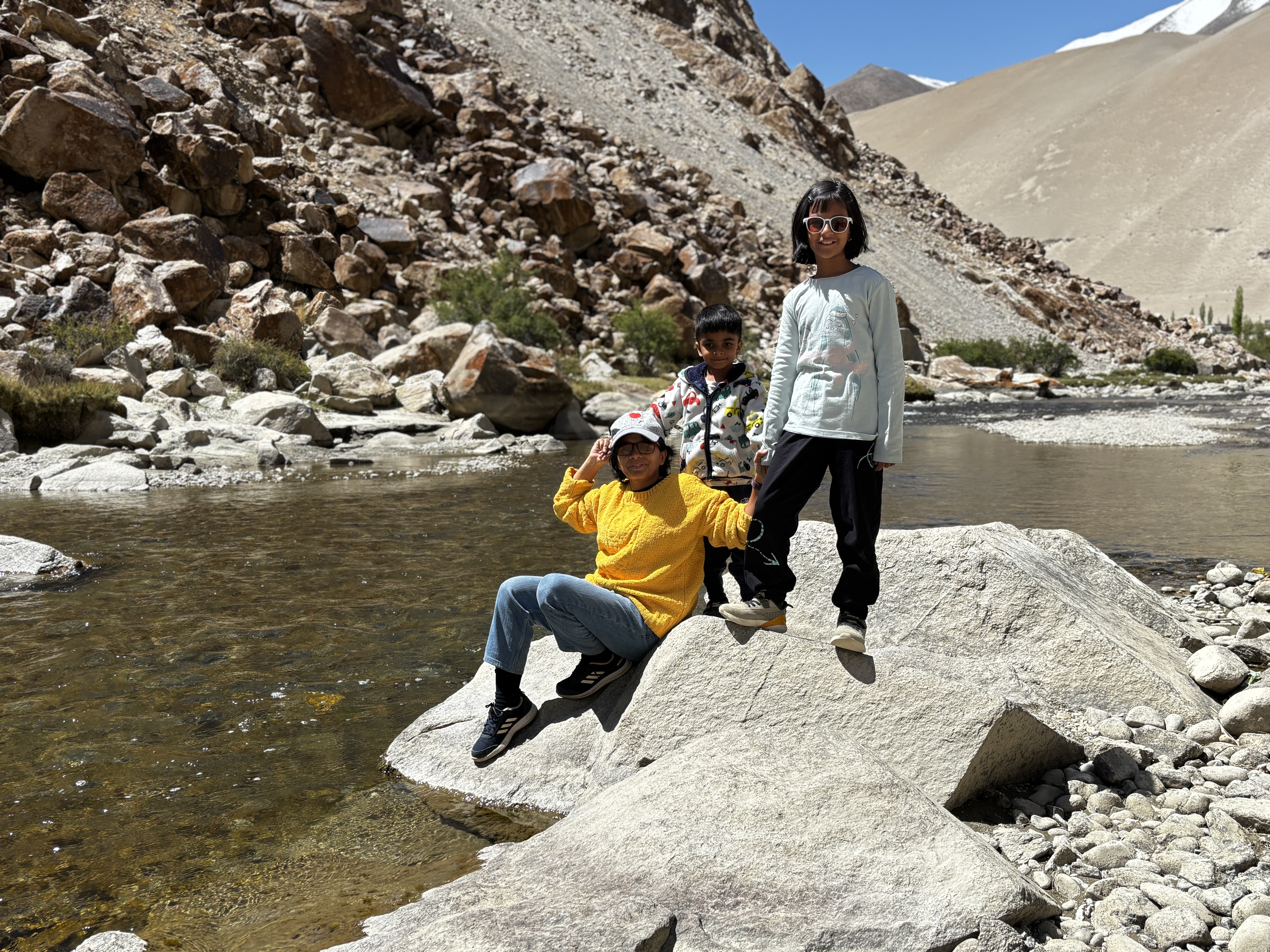 Following the beautiful Shyok River