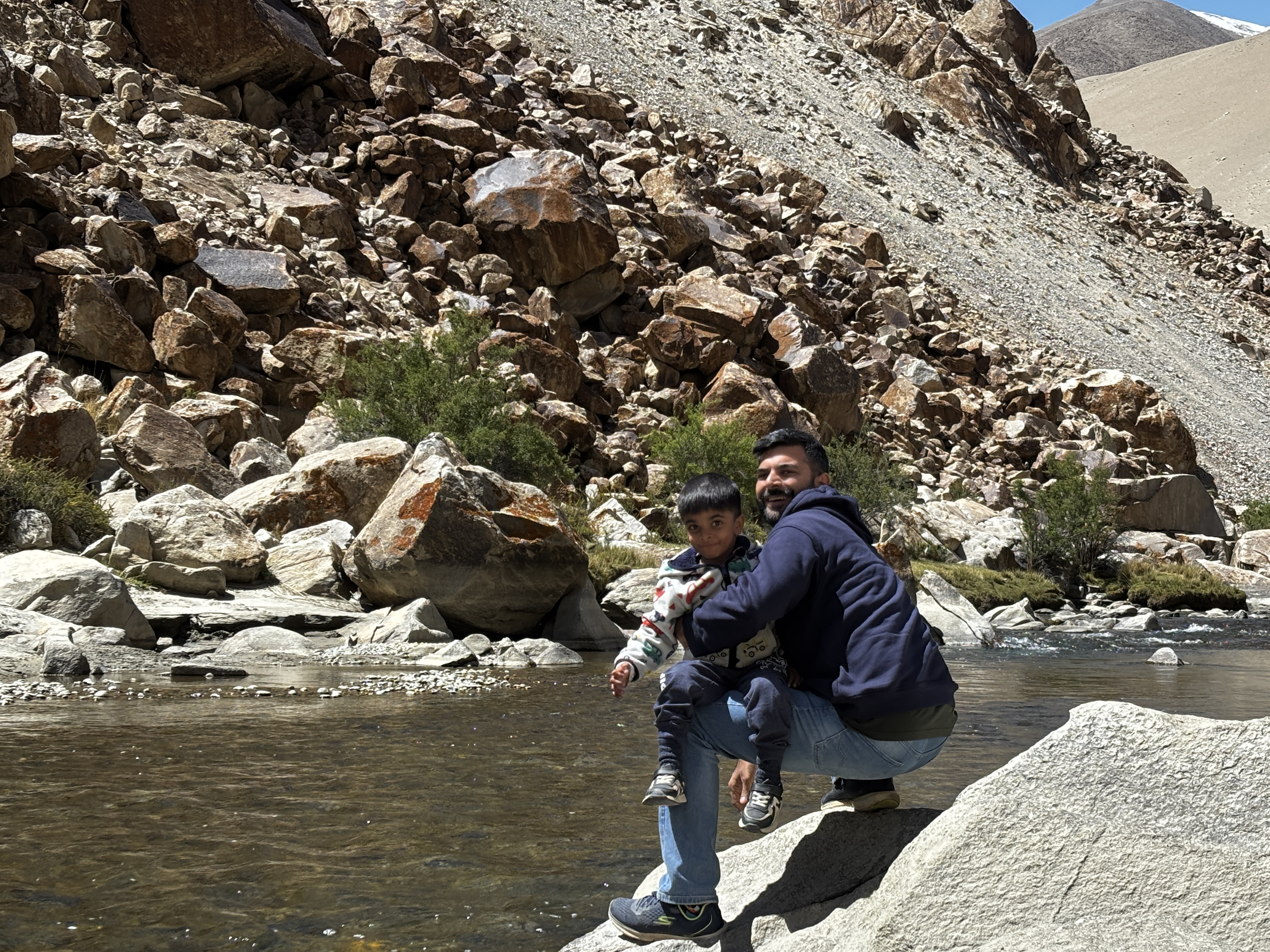 Crystal clear waters of Shyok River