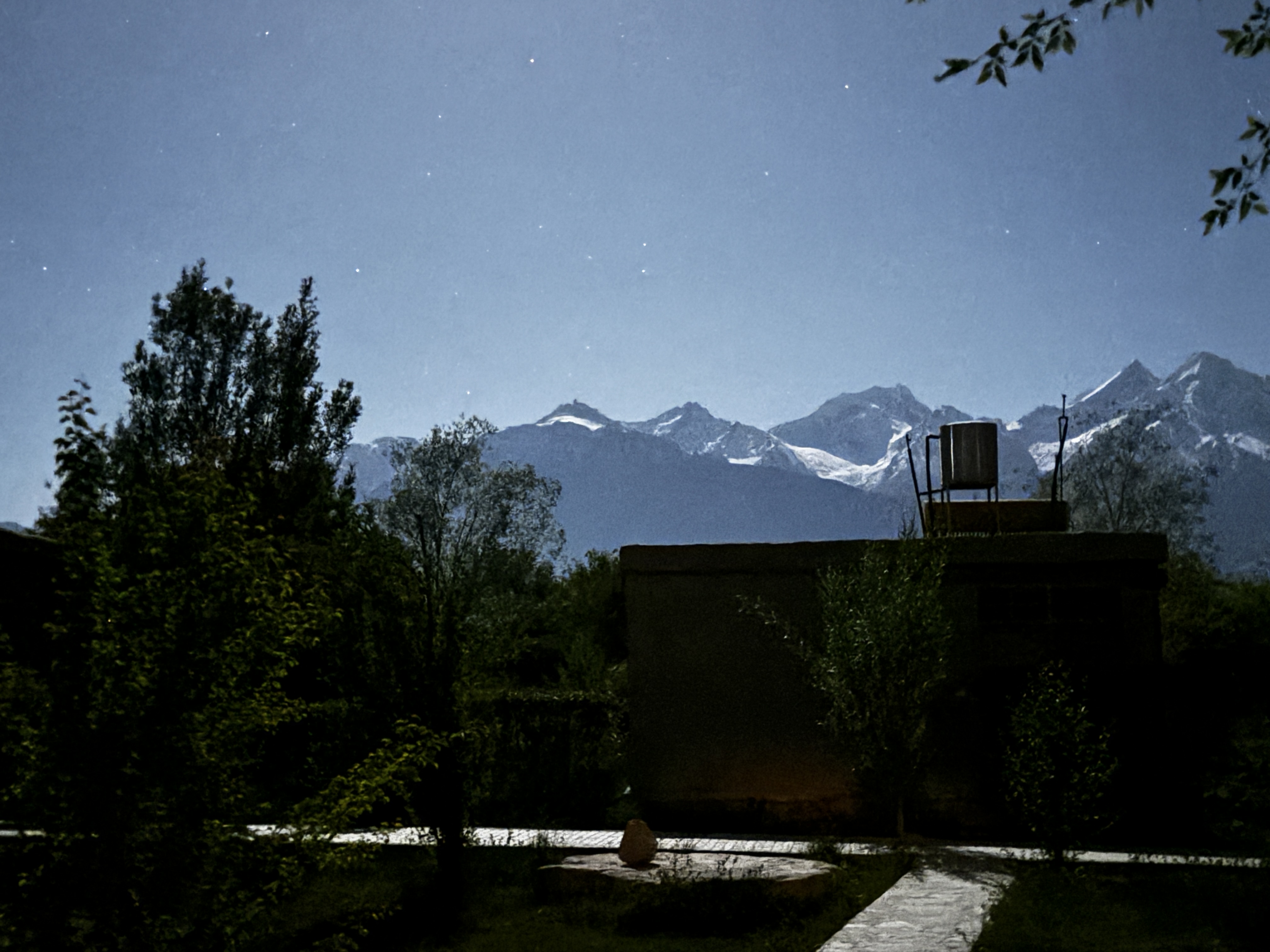 Beautiful twilight in the valley