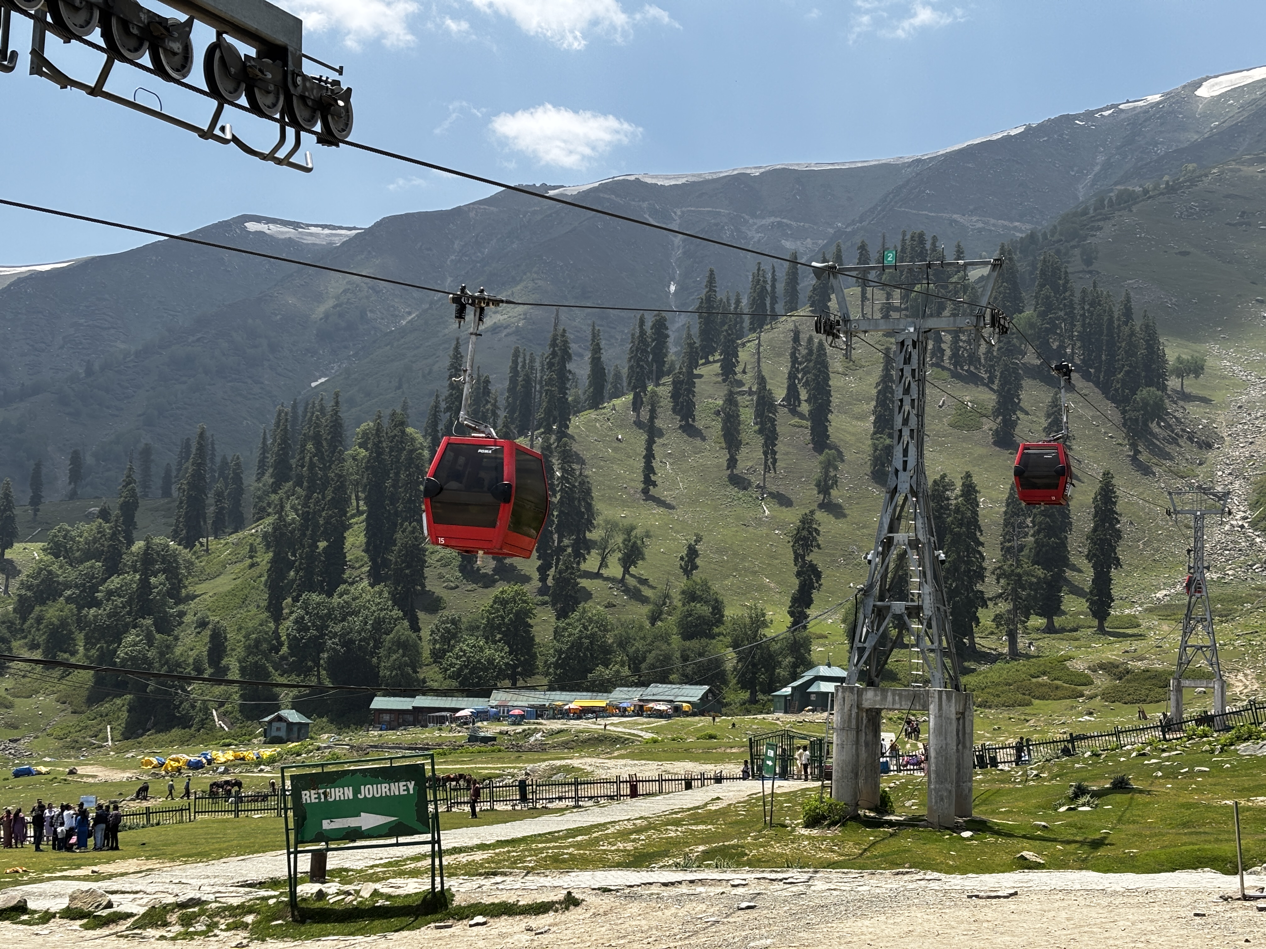 Views from inside the gondola during the ride