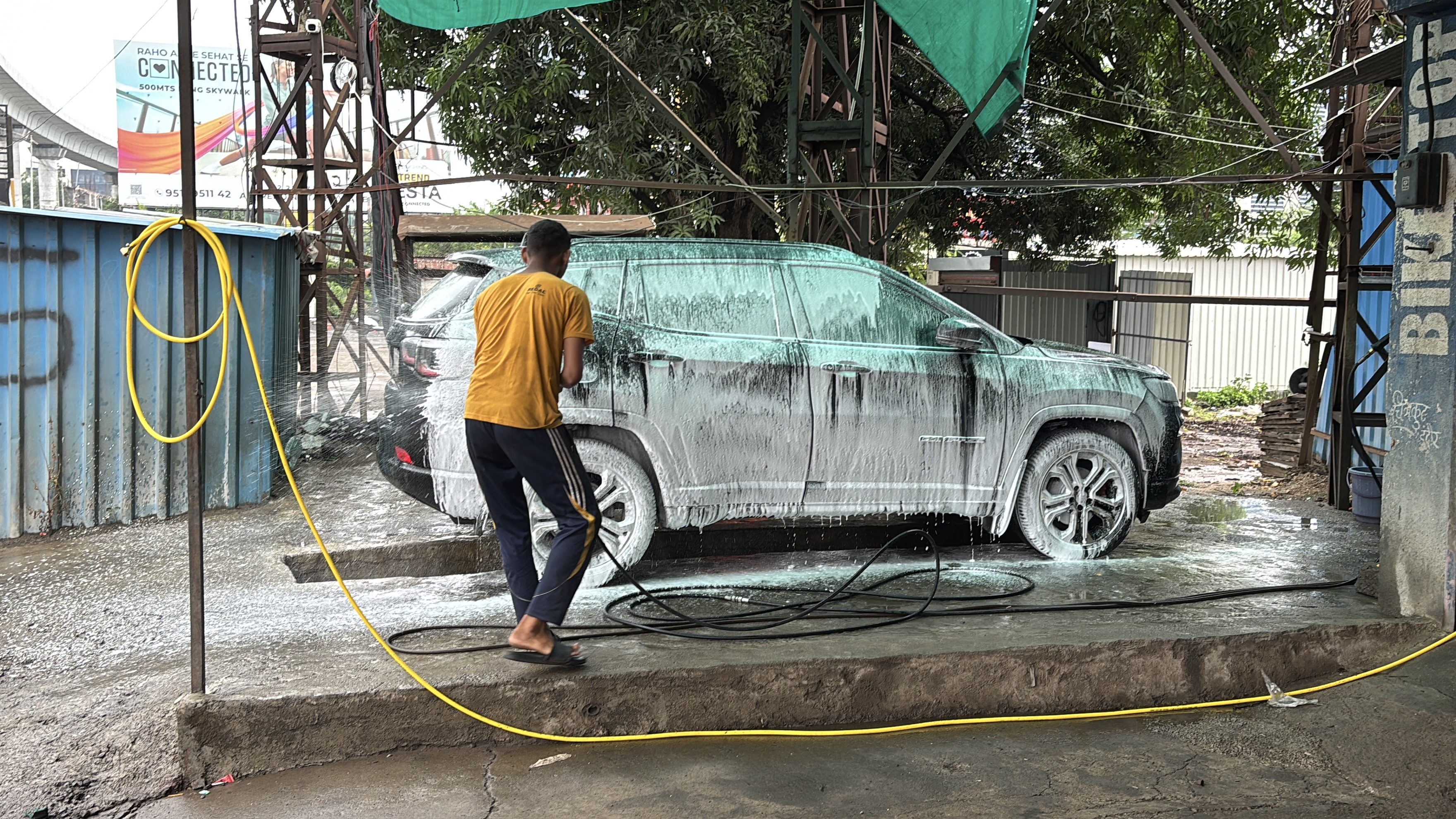 Getting the overdue car wash