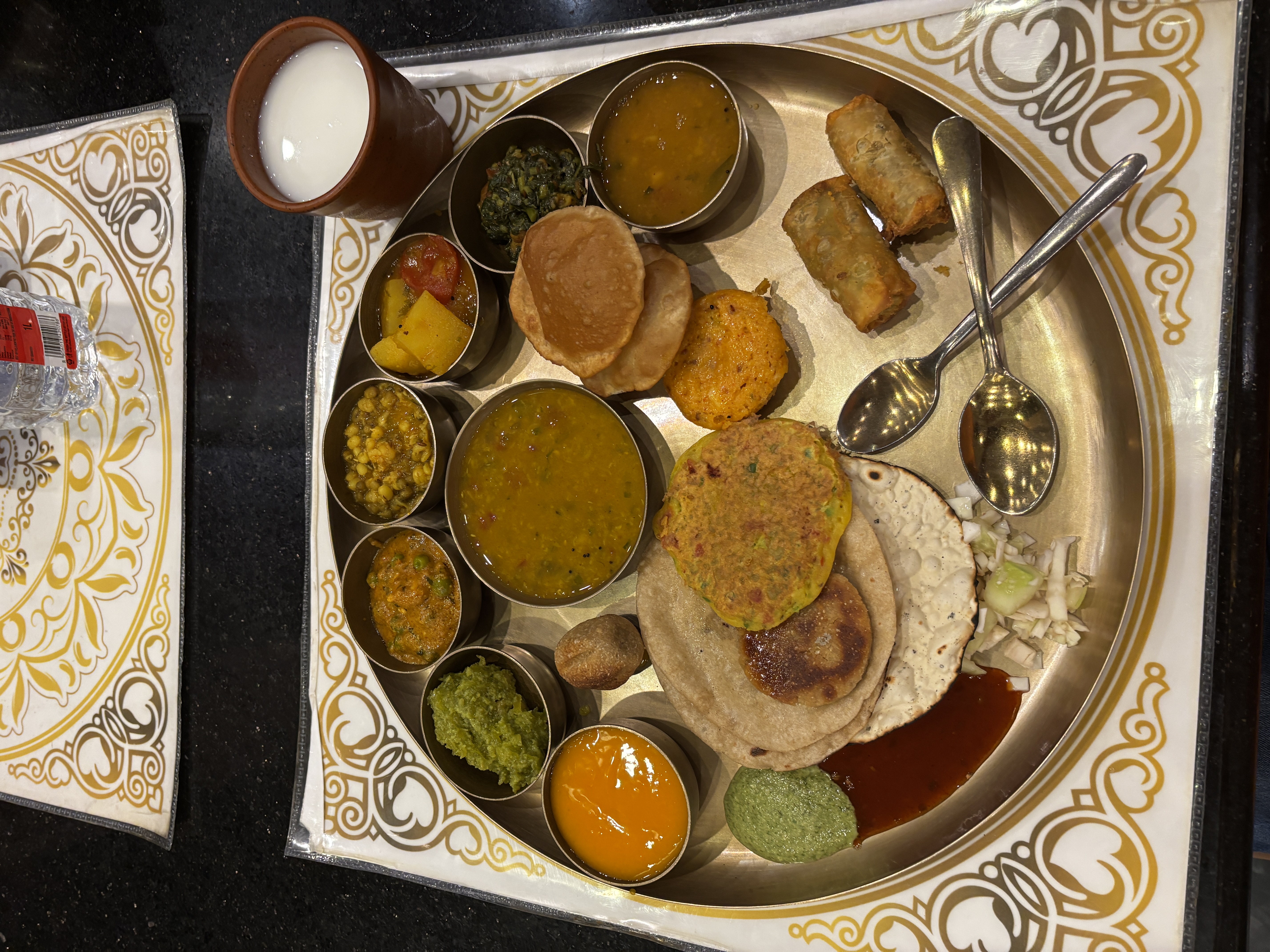 The much awaited Gordhan thal meal for dinner