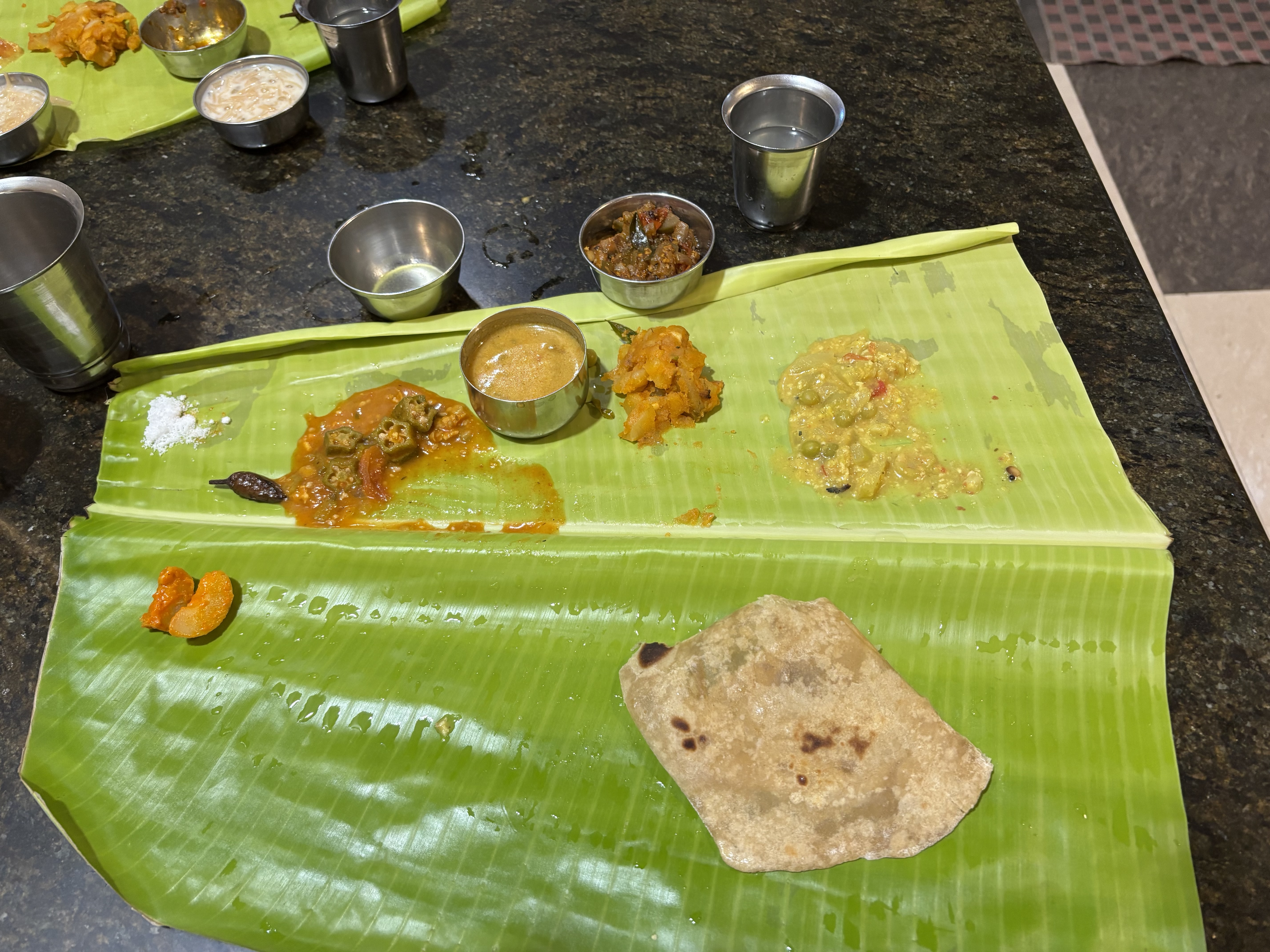 Delicious meal at the Shree Ram Mess in Madurai