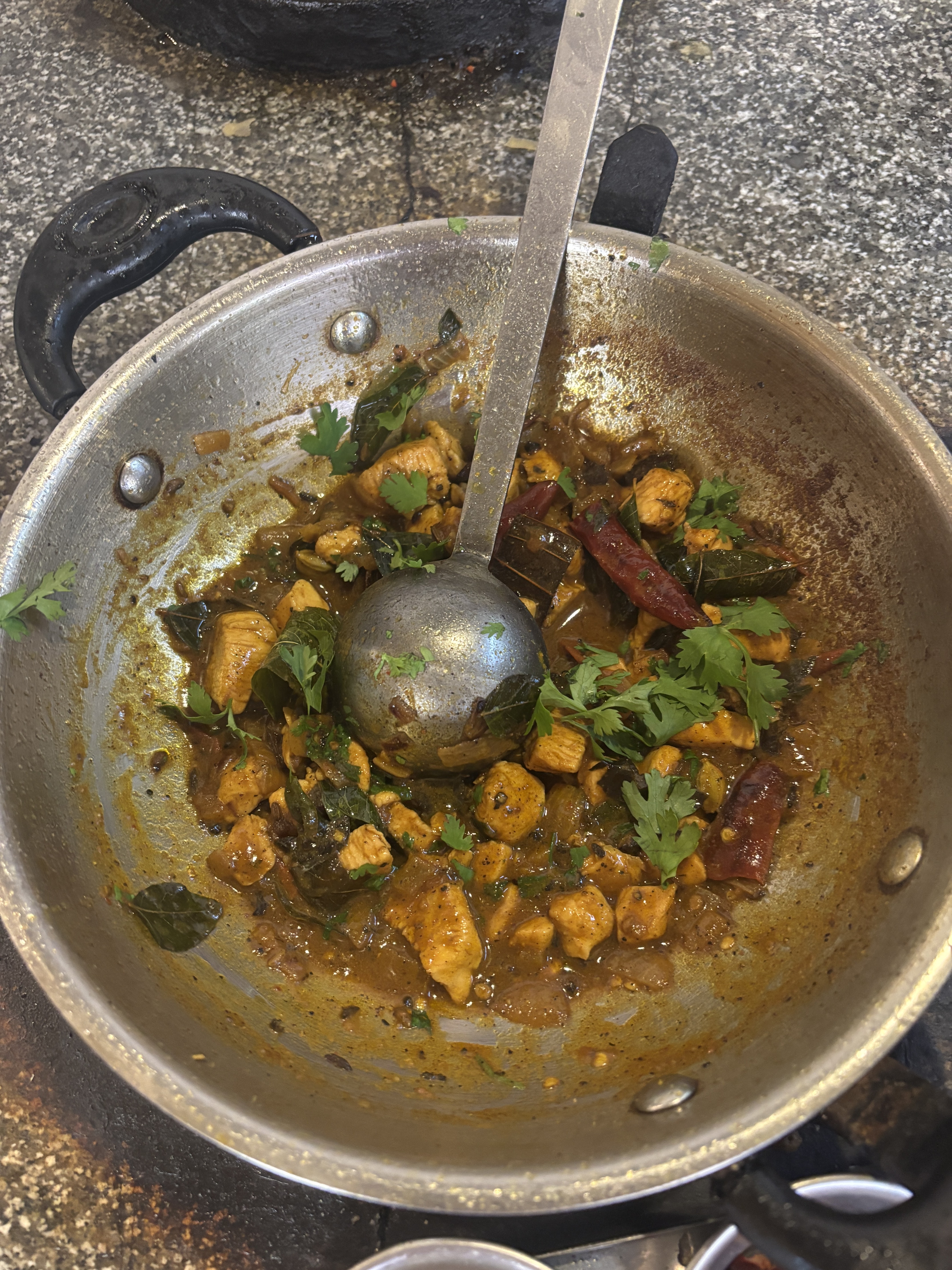 The outcome of the cooking session