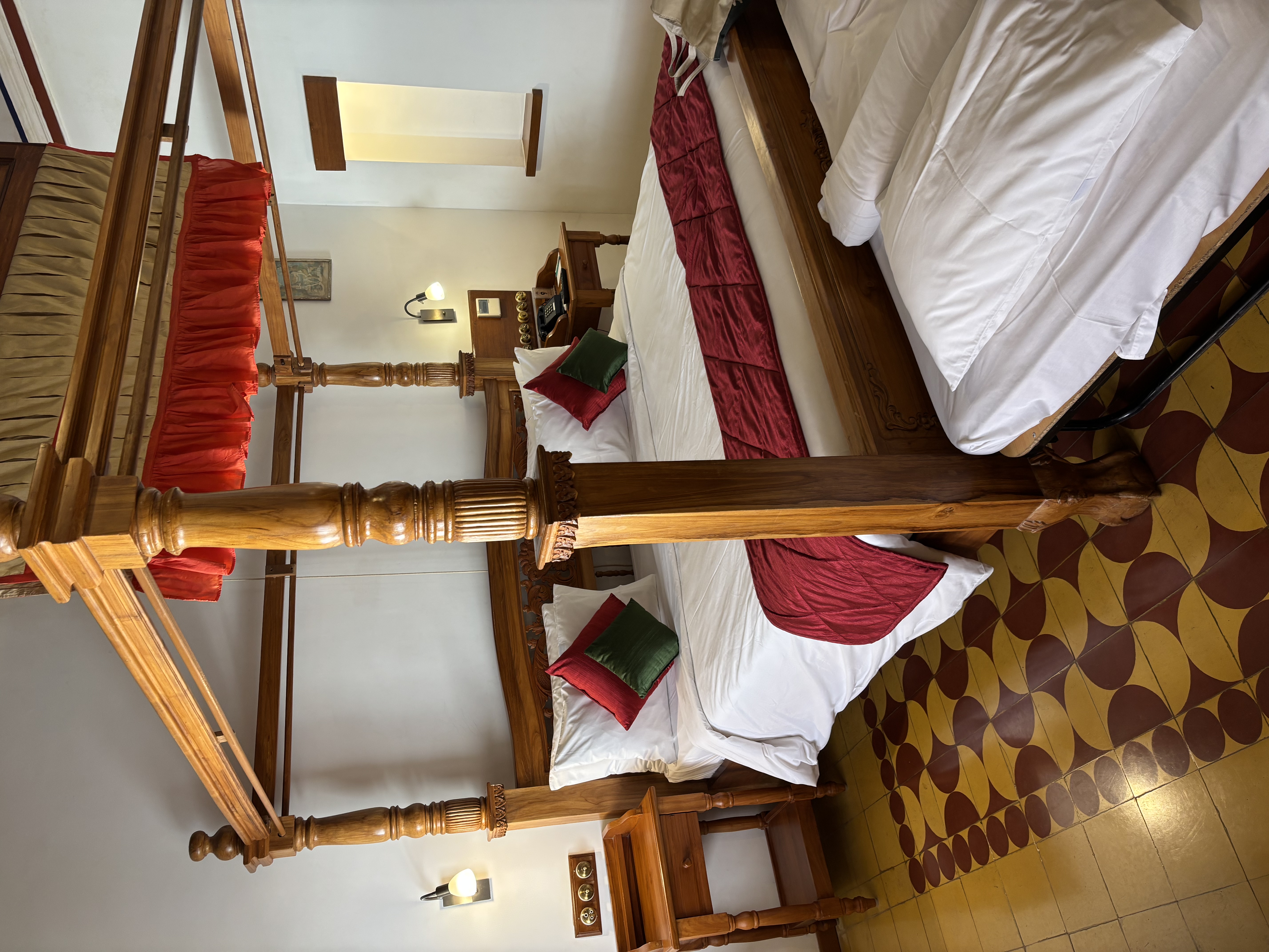 Our room in the Vila. Mix of heritage style and modern comforts