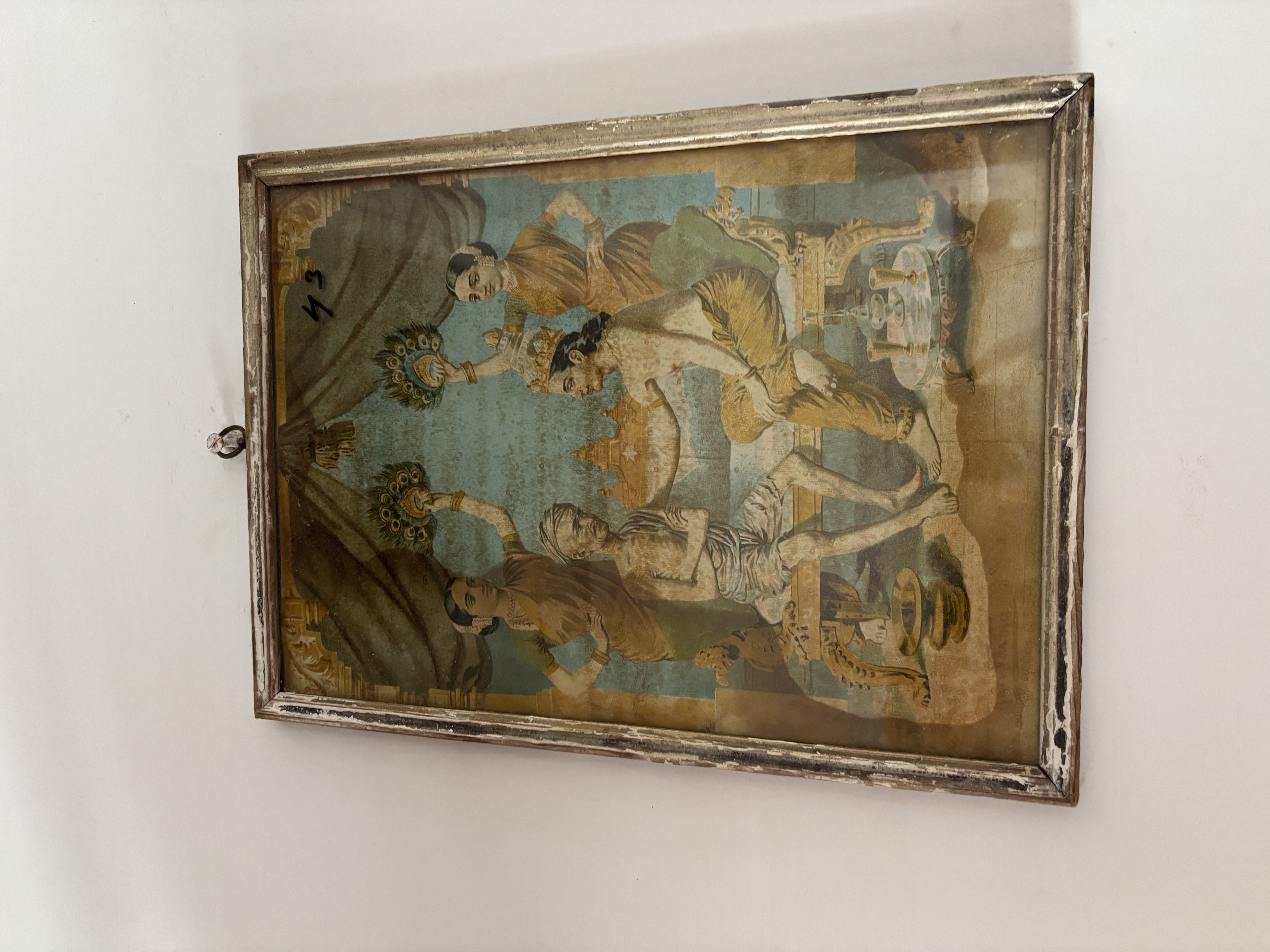 Frames on the walls in the room