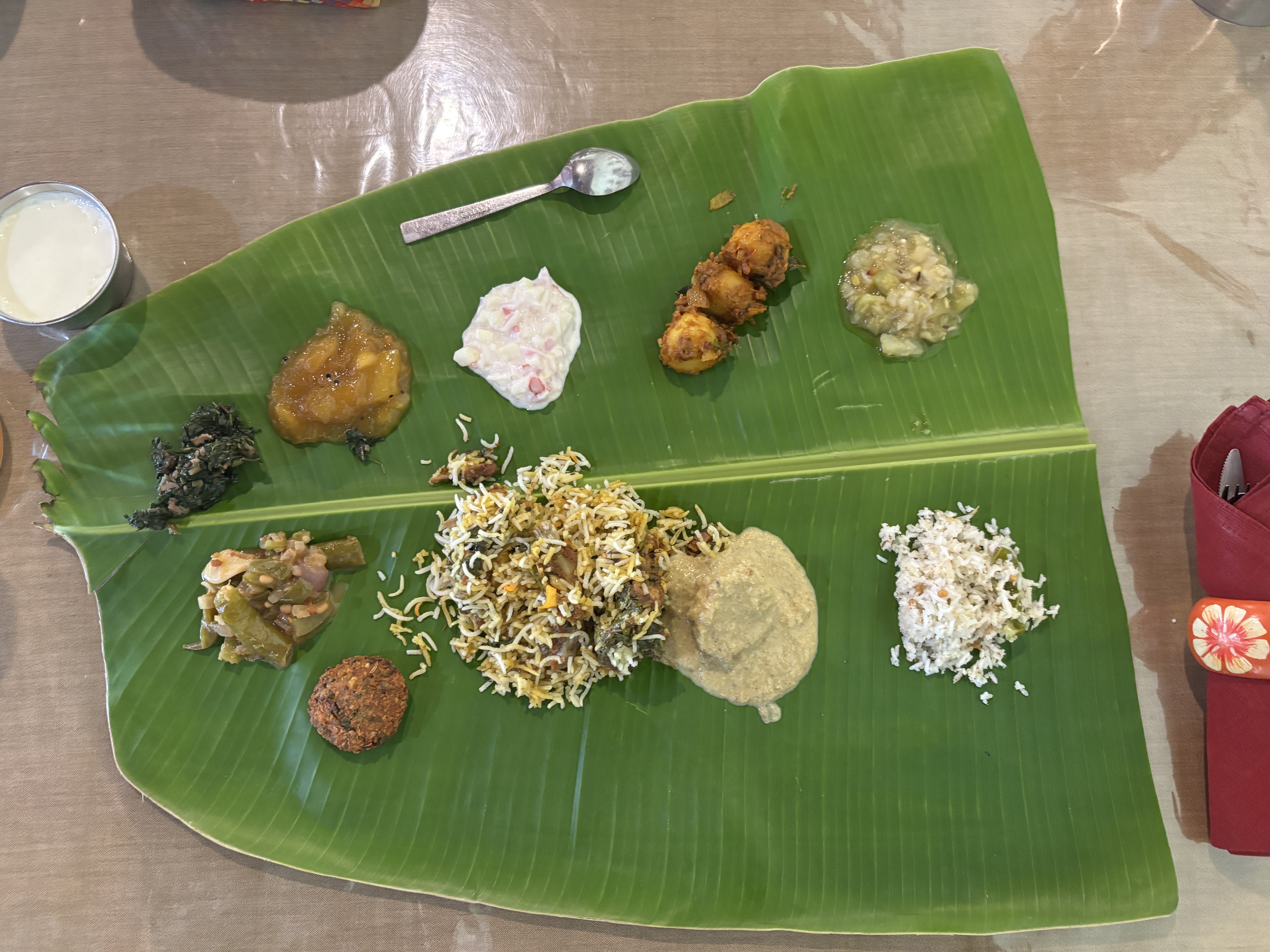 The amazing Bangala meal in Karikudi