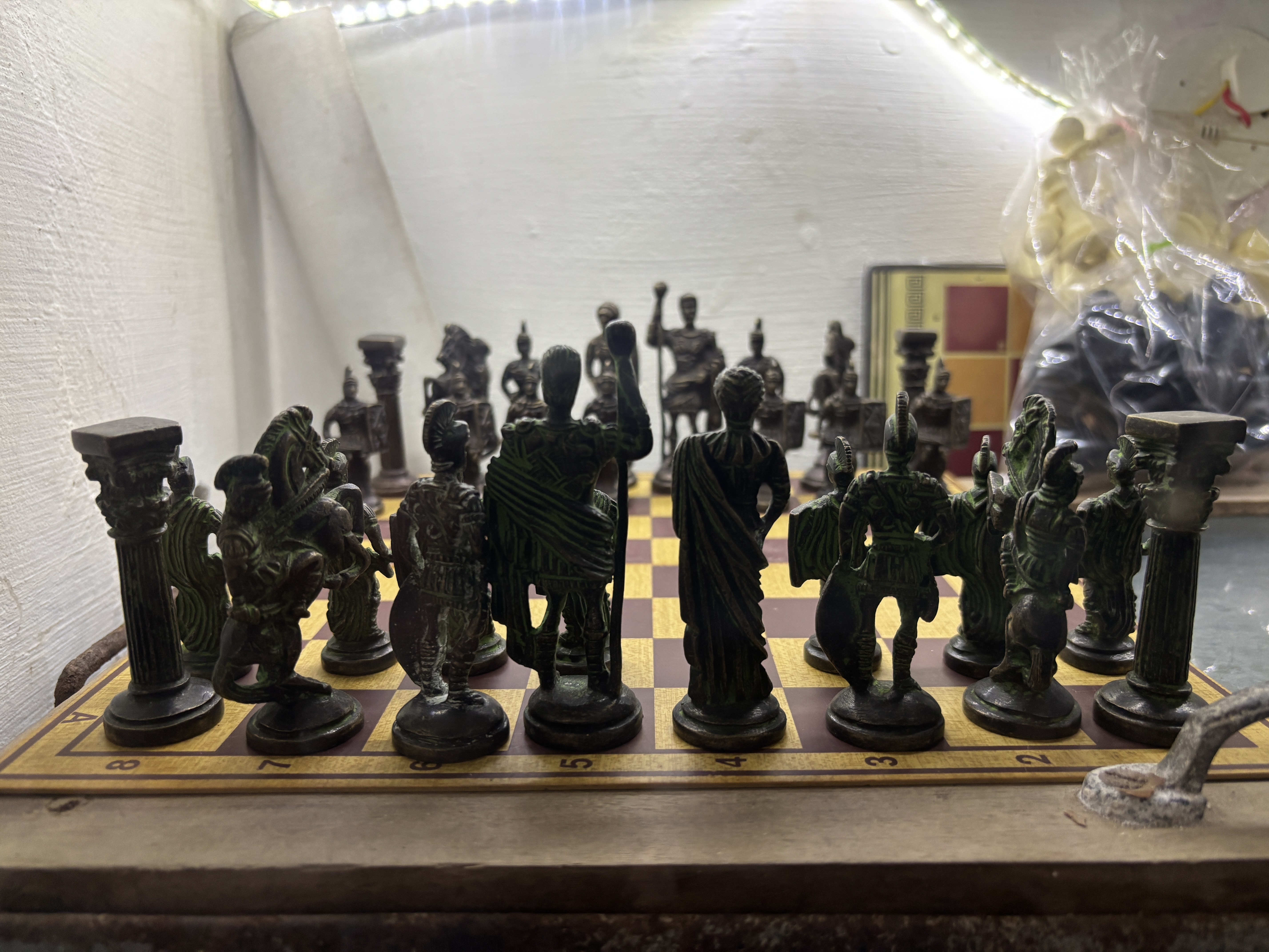 A antique chess seen at the maritime museum in Tranquebar