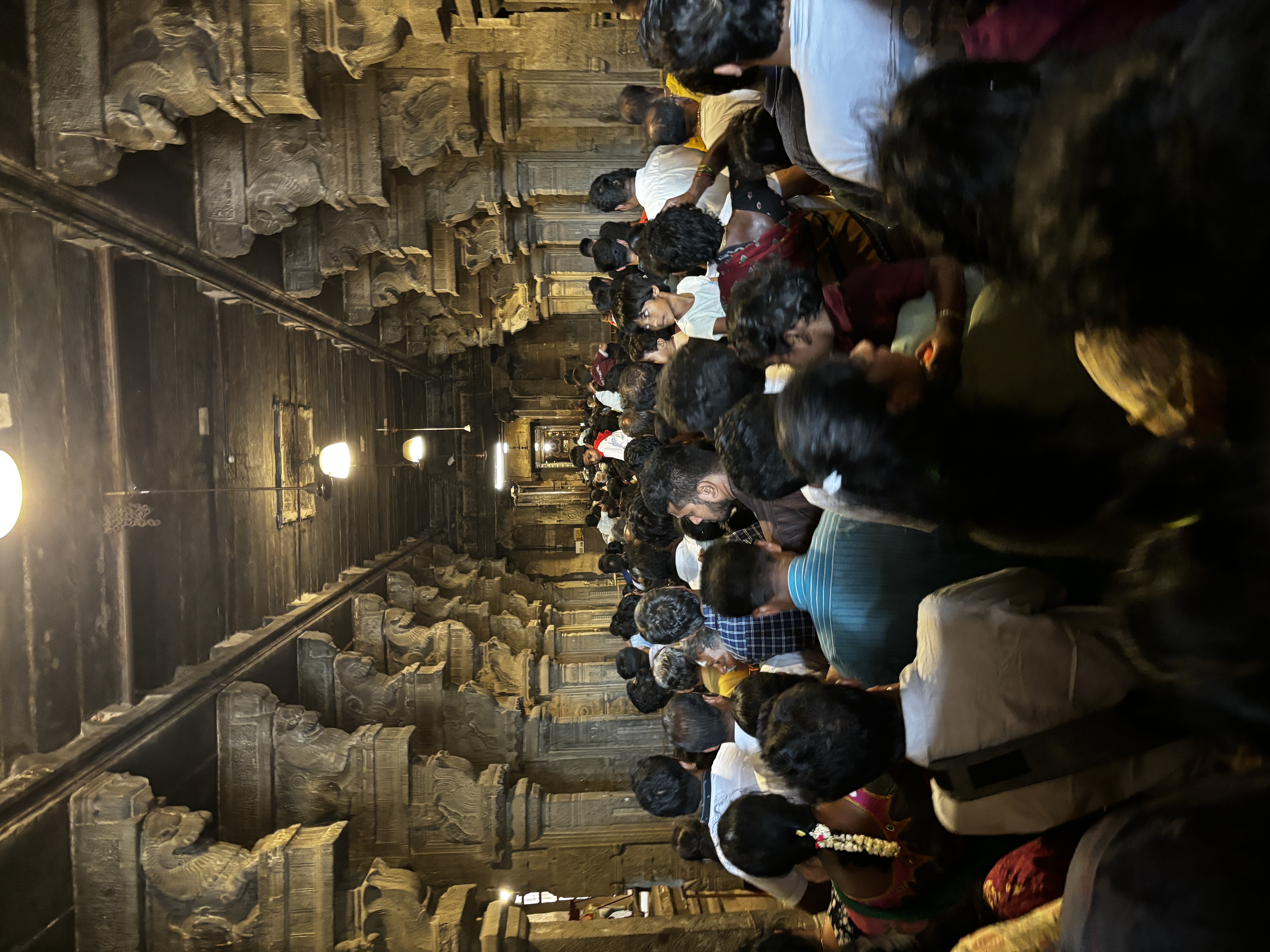 Crowd at Brihadisvara temple at Thanjavur
