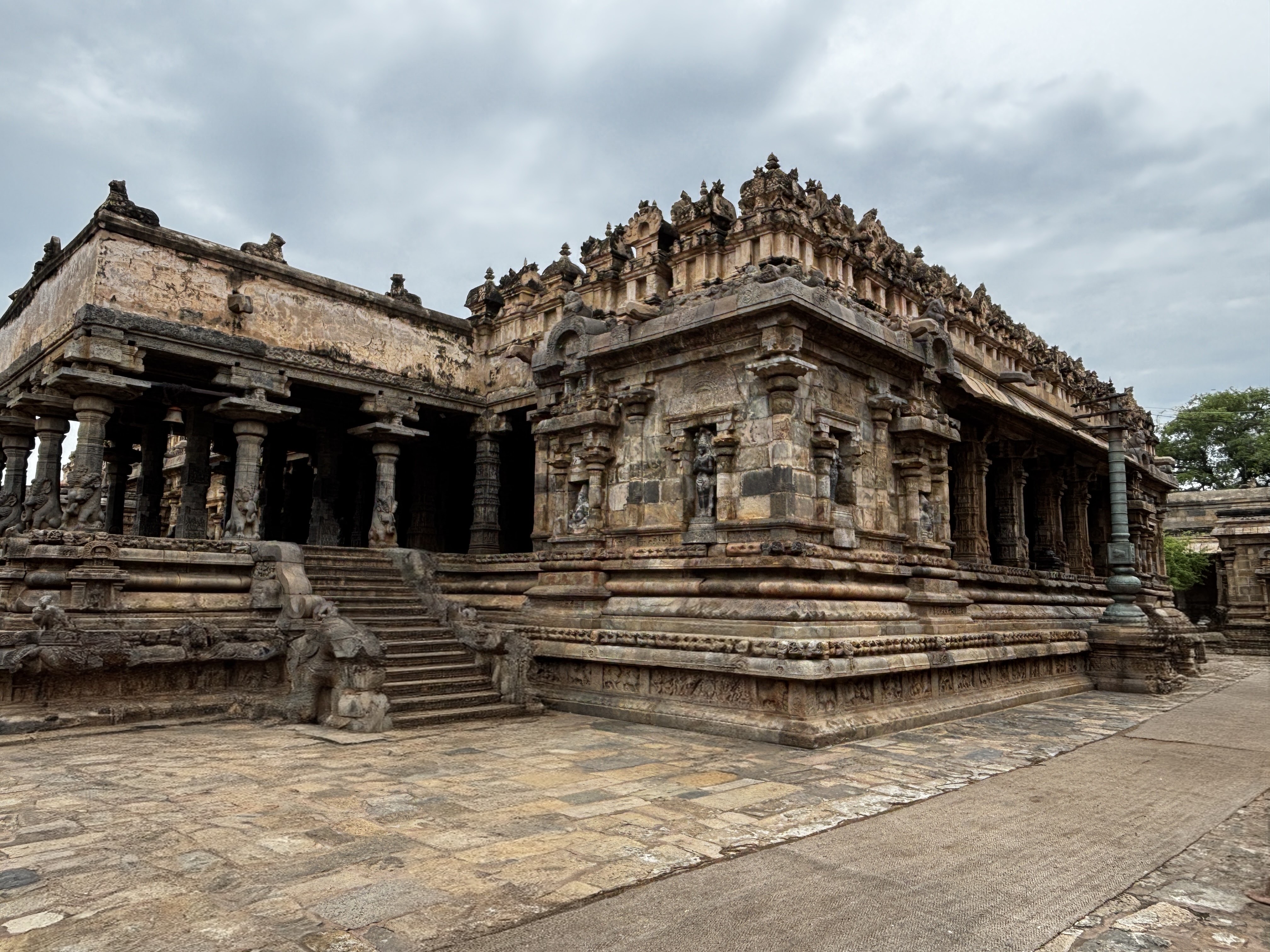 The beautiful Airavatesvara temple from the outside