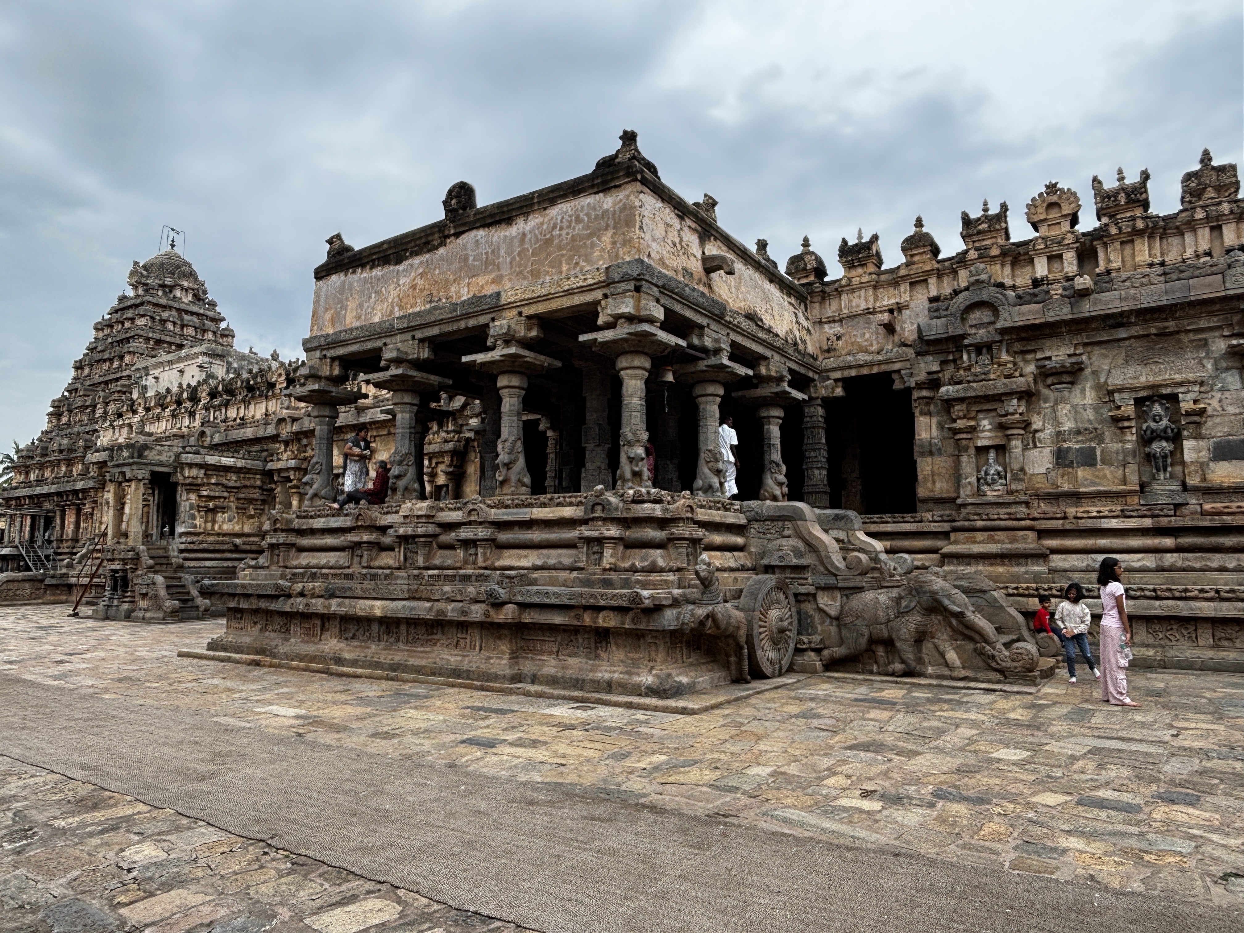 The beautiful Airavatesvara temple from the outside