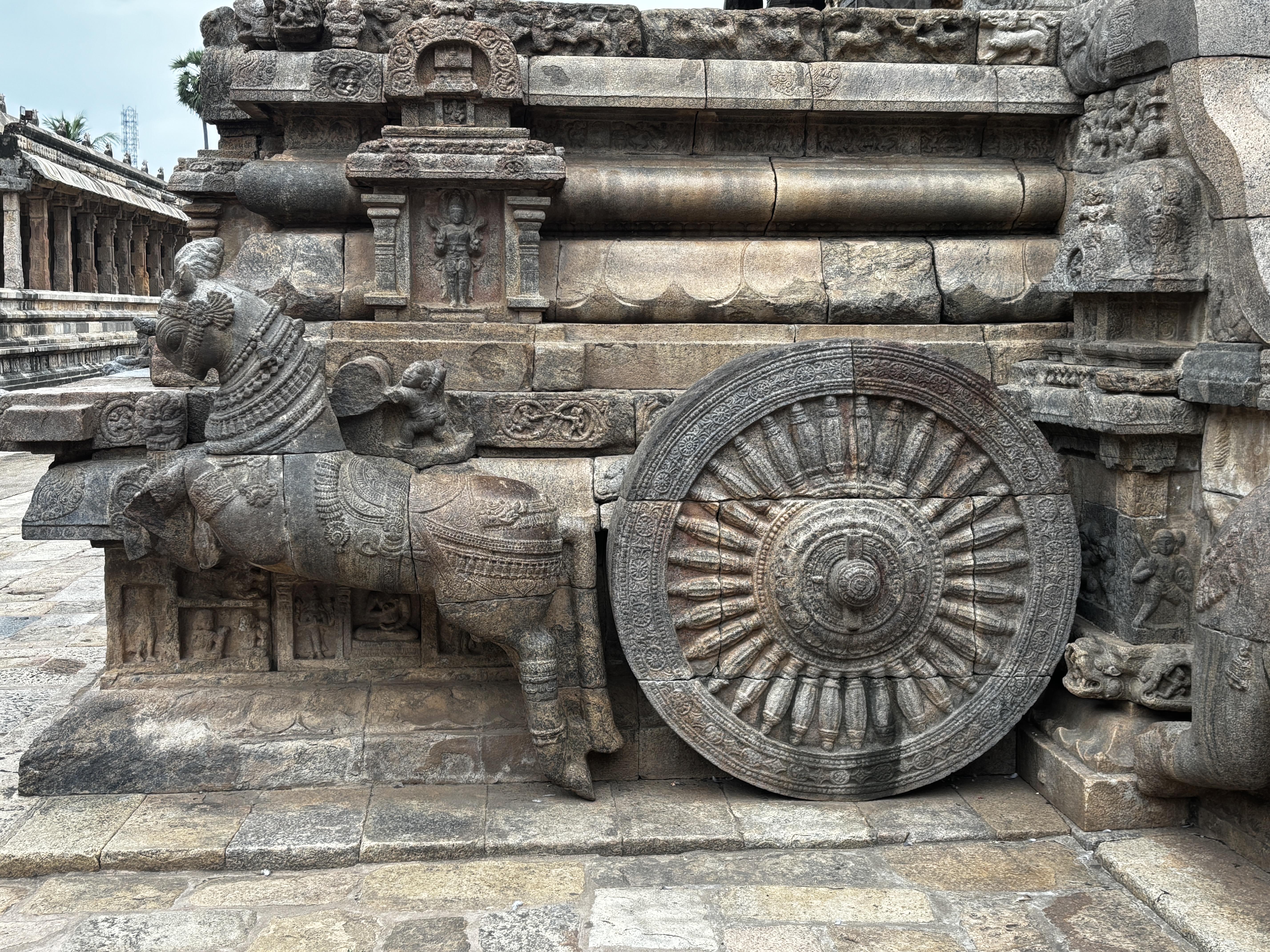 Carvings outside the temple